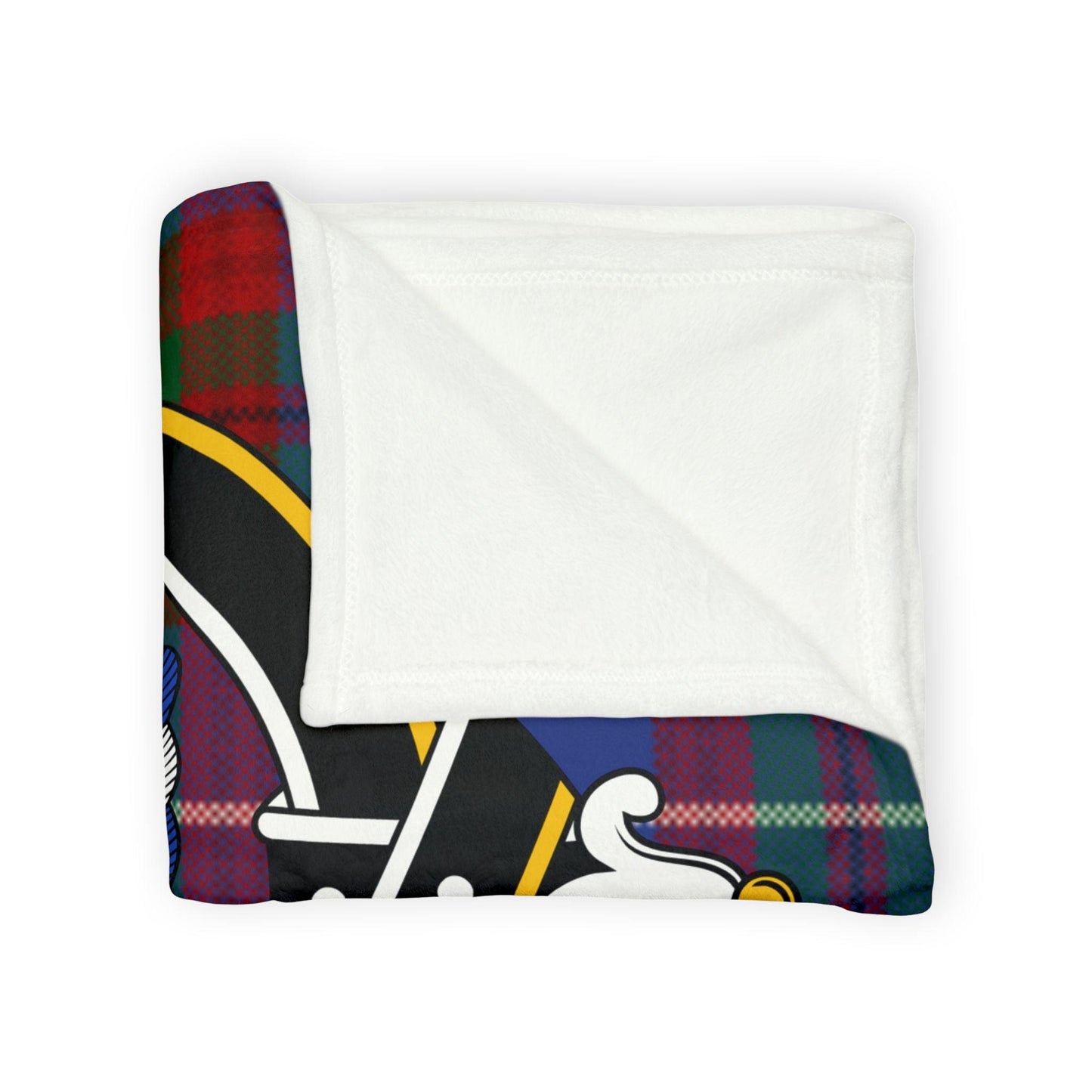 Crichton Clan Crest Scottish Tartan Blanket - Celtic Ancestry Gifts