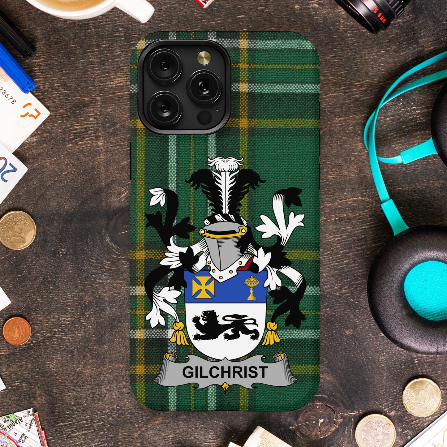 Personalized Green Tartan Phone Case Gilchrist Product