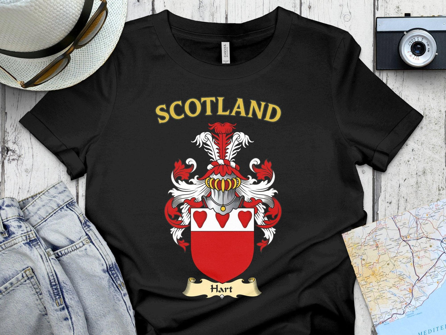 Scotland Crest Design Casual Wear T-Shirt product type