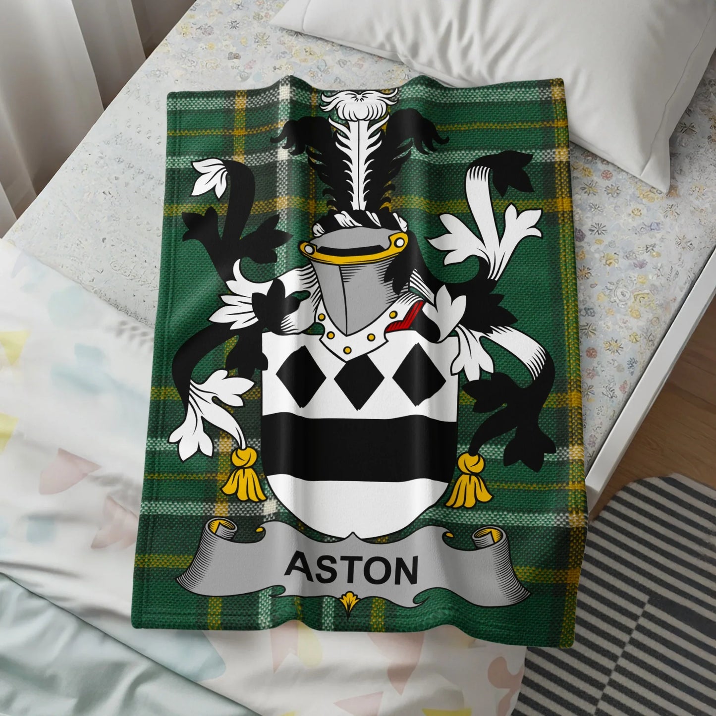 Aston Family Crest Design Cozy Blanket product