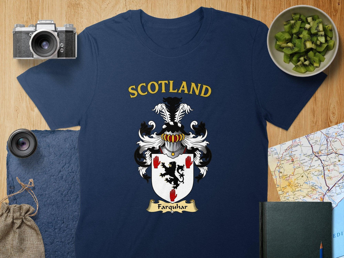 Farquhar Clan Family Crest Scotland T-Shirt - Celtic Ancestry Gifts