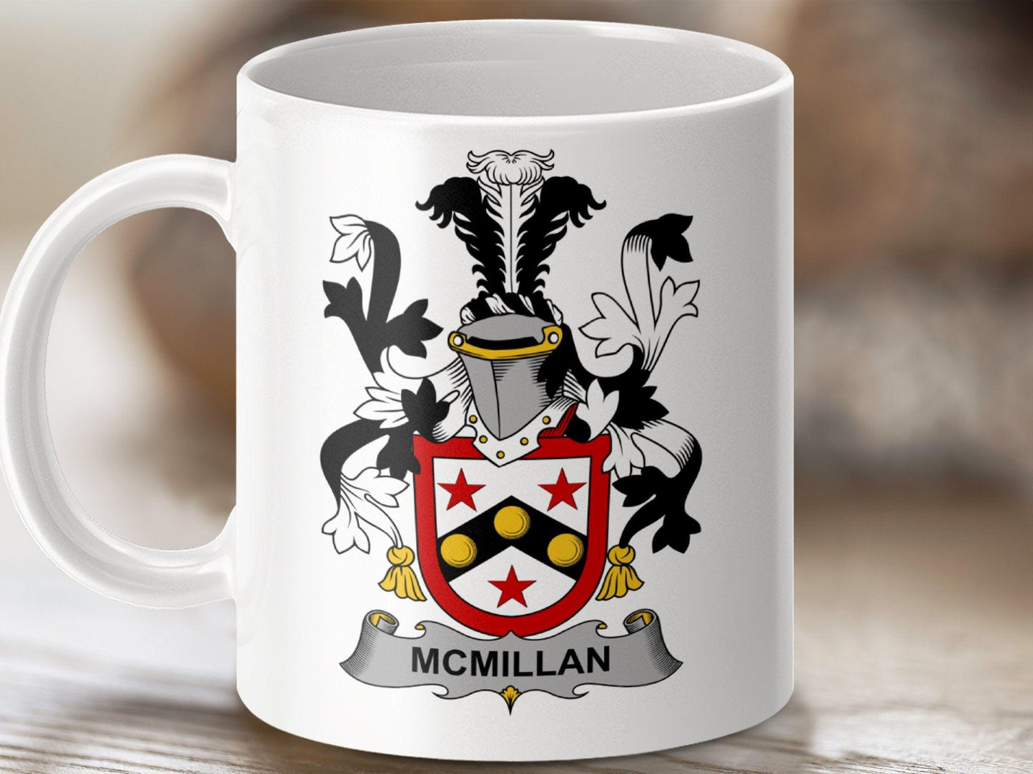 McMillan Surname Irish Family Crest Mug - Celtic Ancestry Gifts