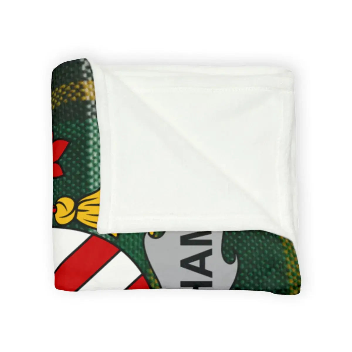 Cozy Warm Green and White Patterned Blanket product