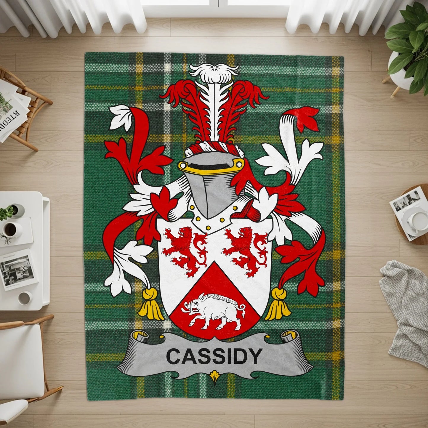 Cassidy Family Crest Heritage Display Rug product type