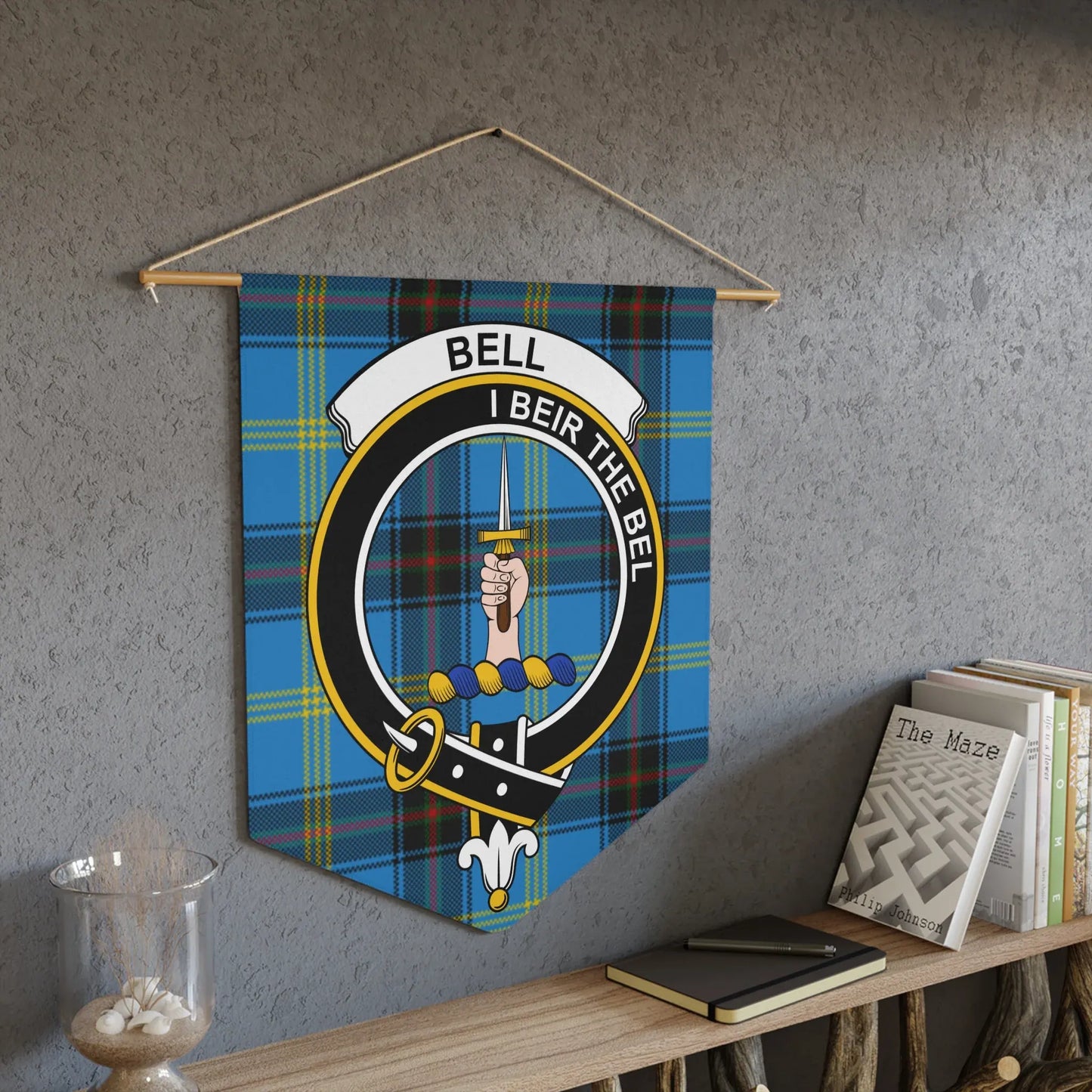 Bell I Beir The Bel Banner with Tartan Background product