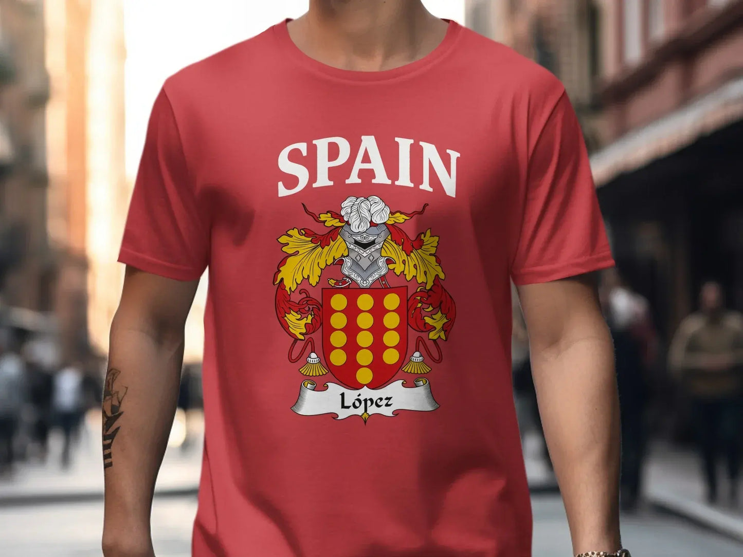 Spain Family Crest López Design T-shirt product