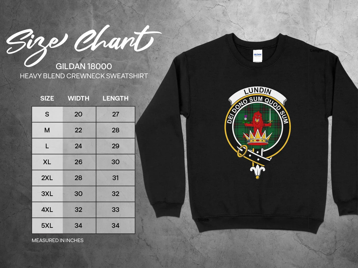 London Crest Design Heavy Blend Crewneck Sweatshirt product type