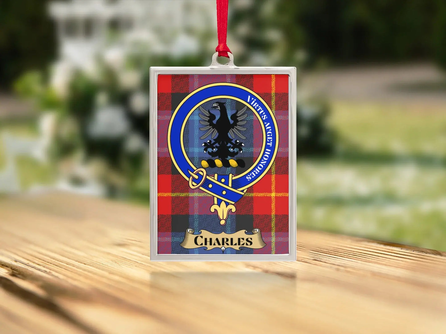 Clan Crest Tartan Personalized Ornament product