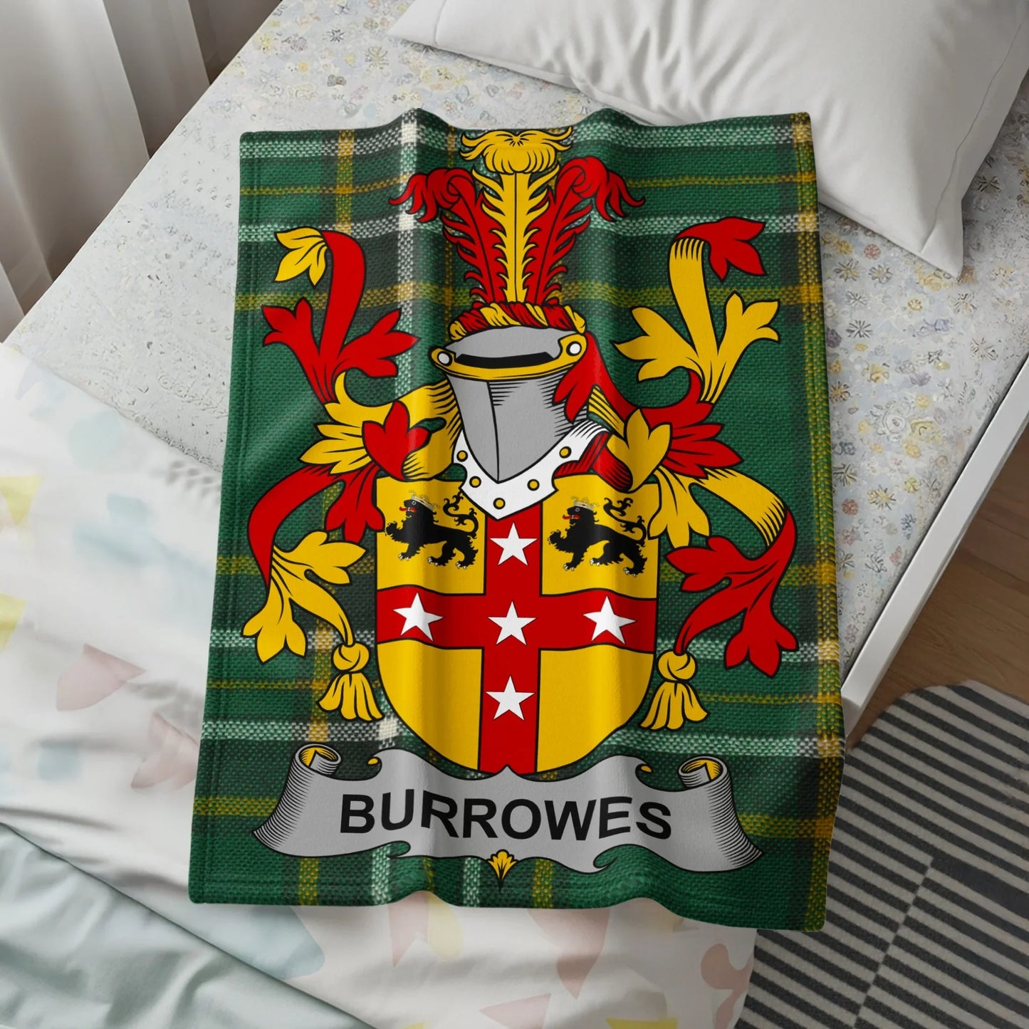 Burrowes Coat of Arms Fleece Blanket product