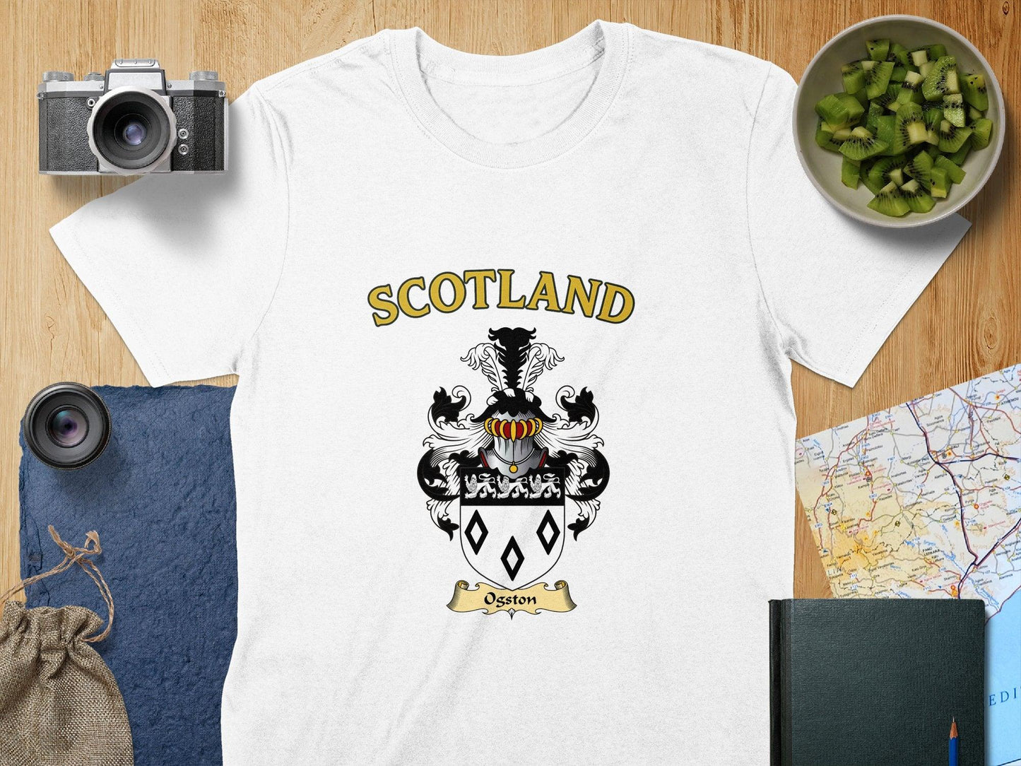 Ogston Clan Family Crest Scotland T-Shirt - Celtic Ancestry Gifts