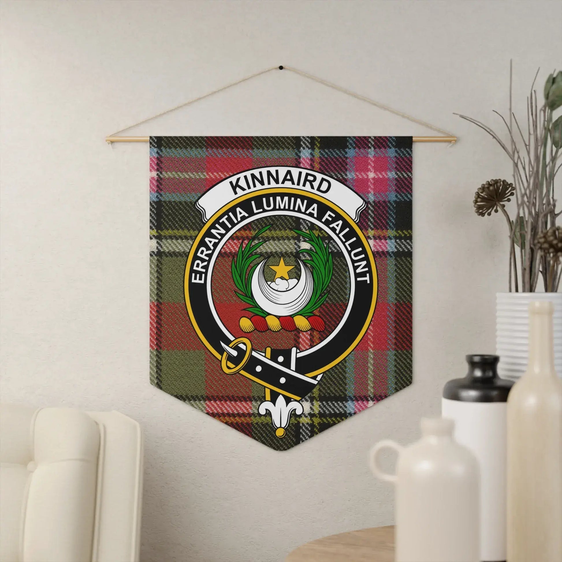 Errantia Lumina Fallunt Plaid Wall Hanging product