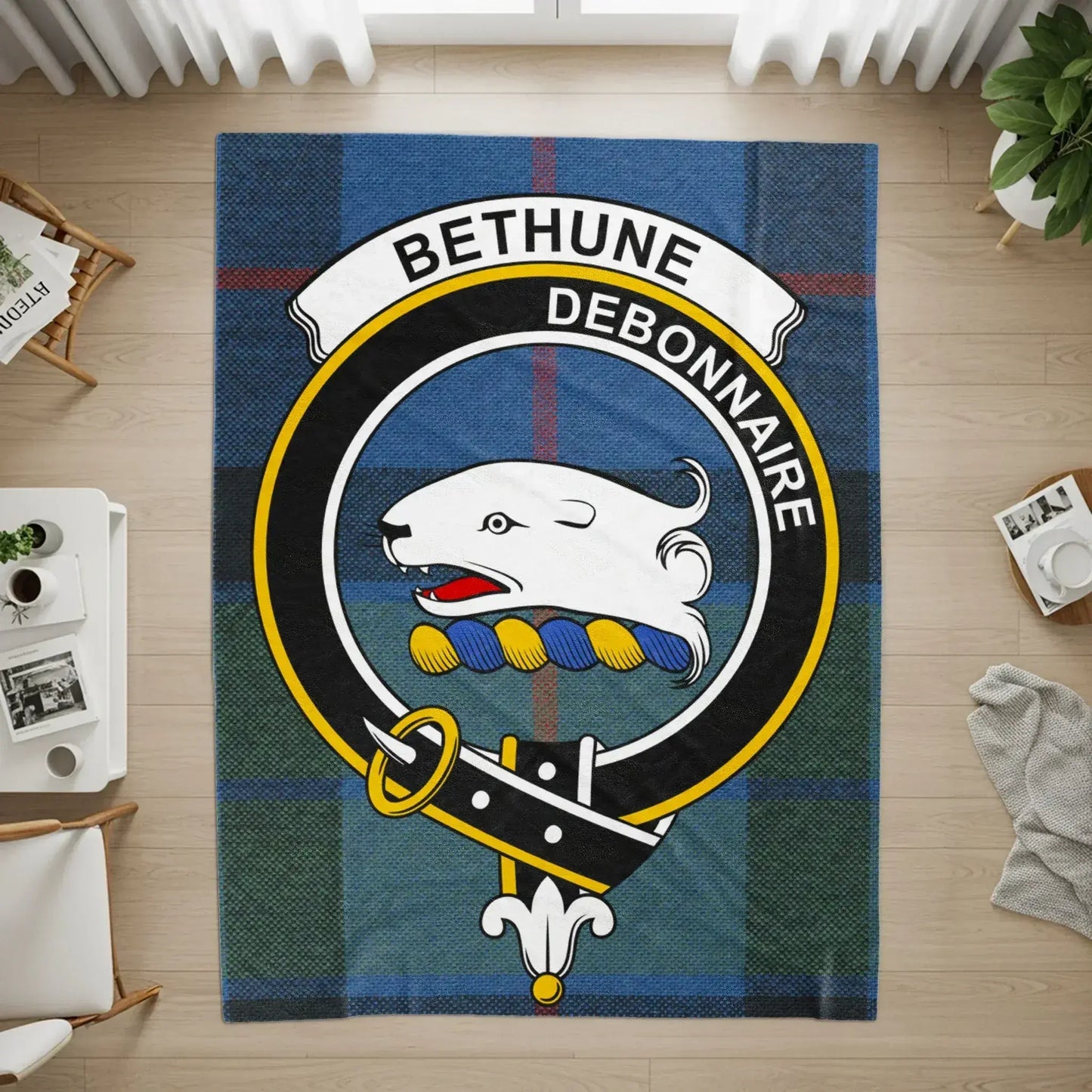 Bethune Debonnaire Crest Tartan with Lion Head product type