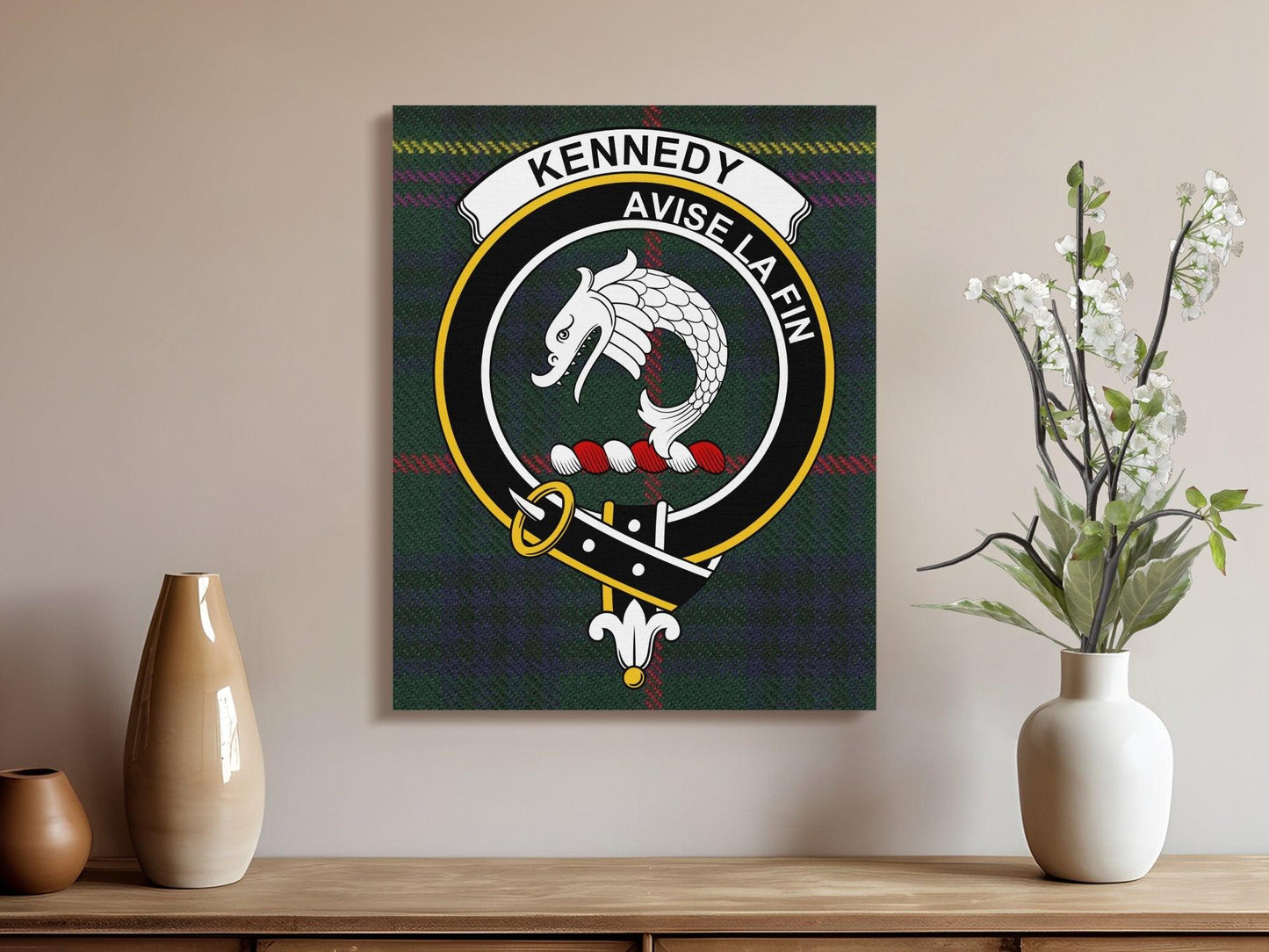Kennedy Avise La Fin Clan Crest Wall Art product