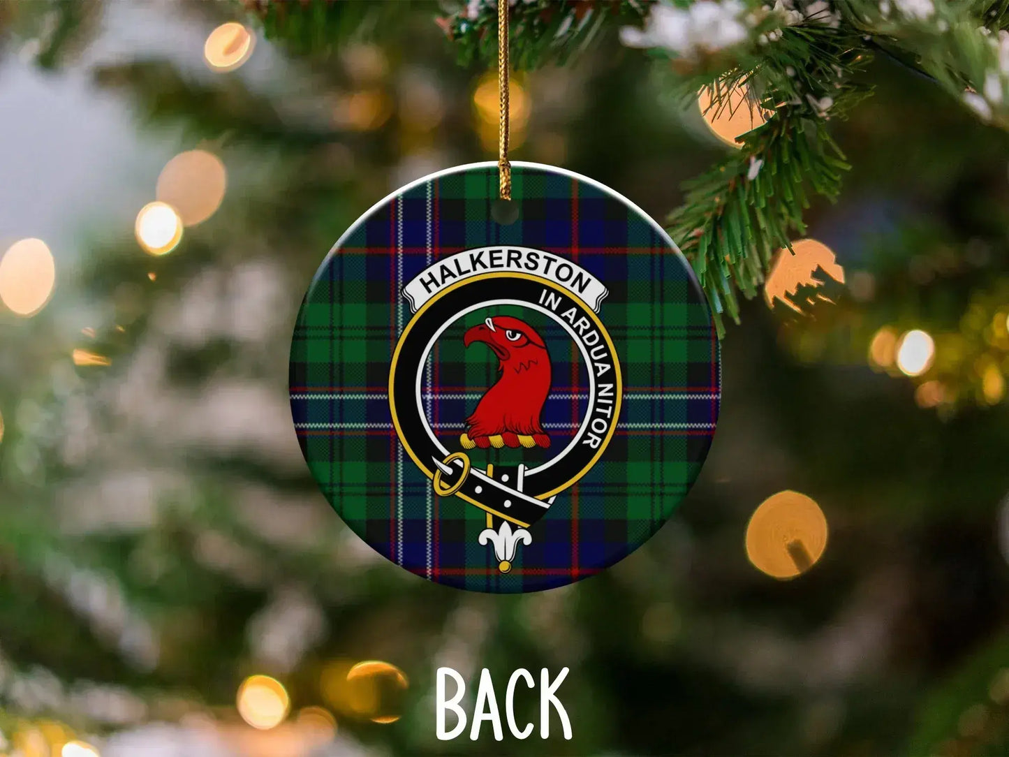 Halkerston In Ardua Nitor Plaid Ornament product