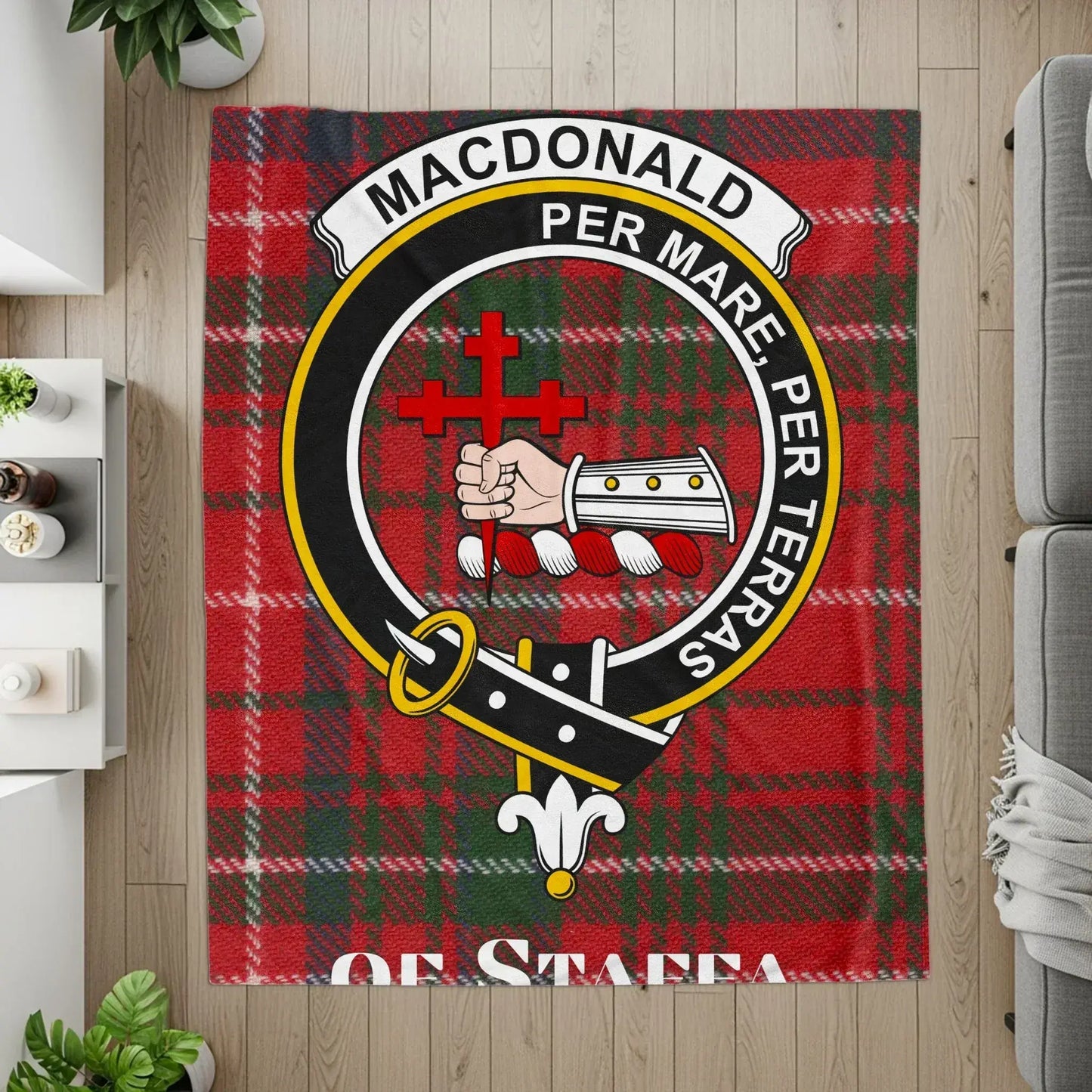 Macdonald Per Mare Per Terras Clan Tartan Blanket product