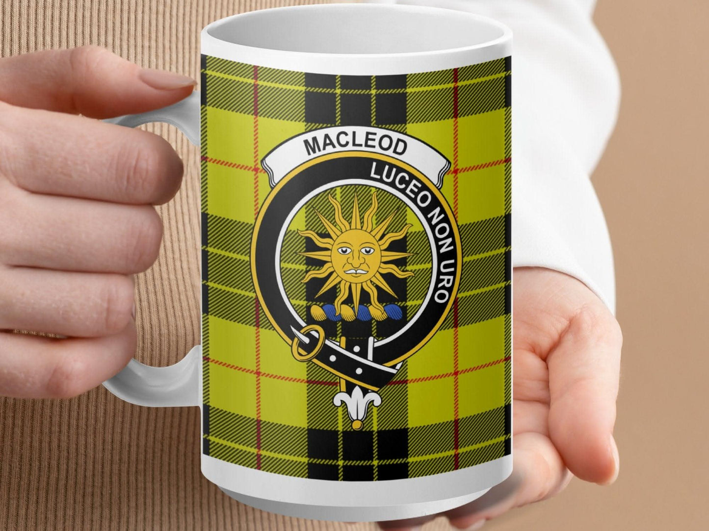 Macleod Luceo Non Uro Scottish Tartan Mug product