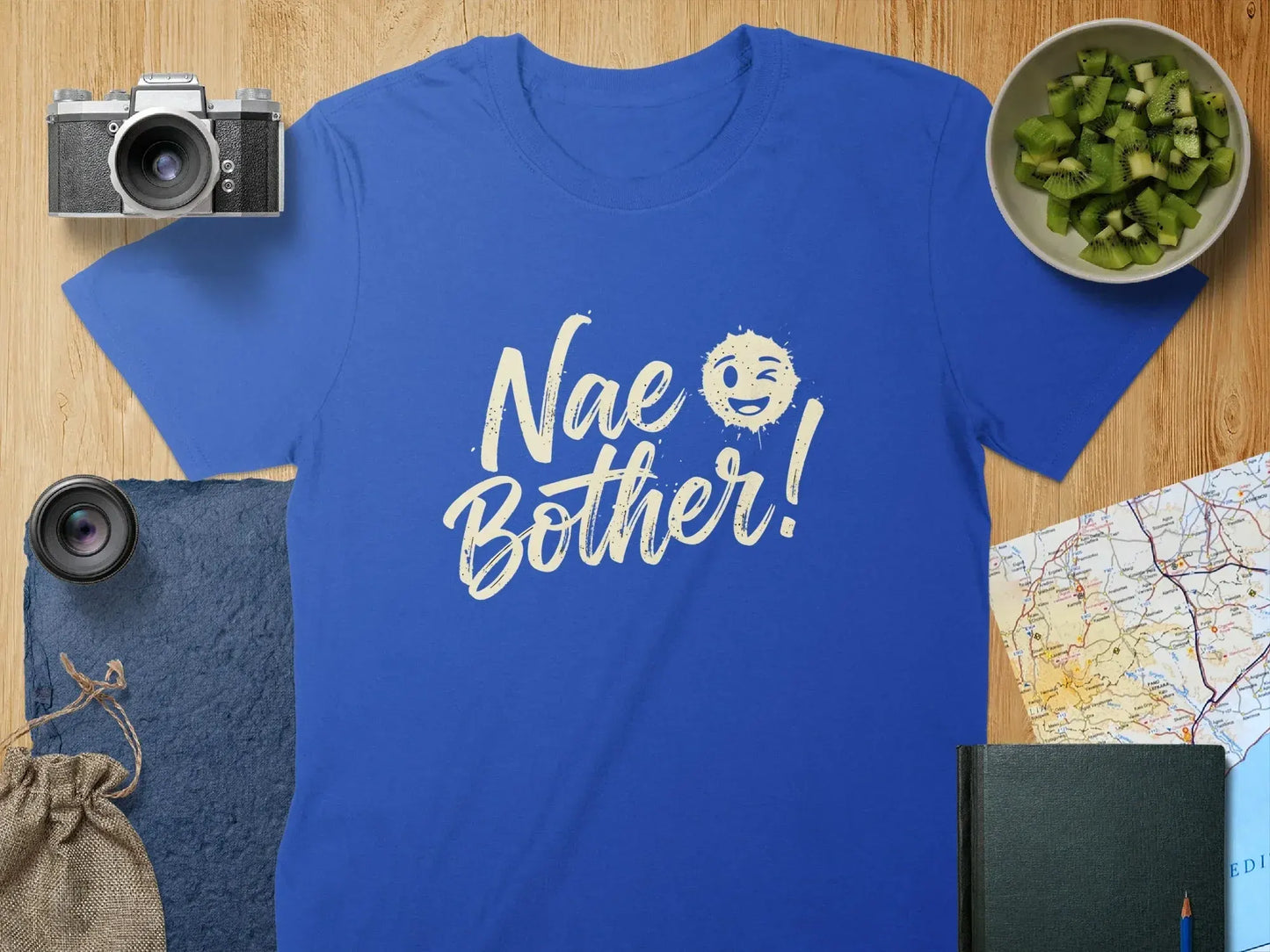 Nae Bother Blue Short Sleeve Shirt product type