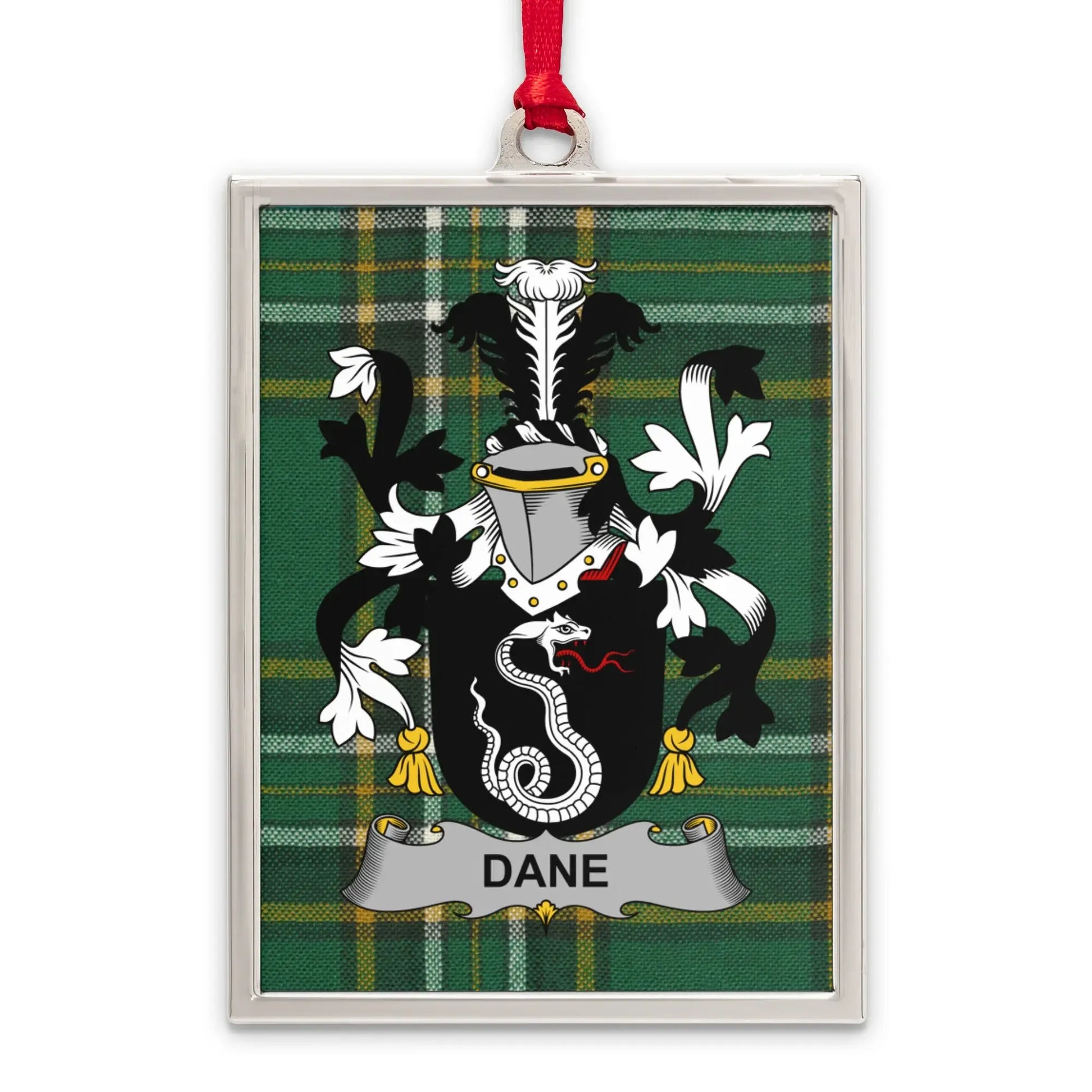 Customizable Dane Family Crest Ornament product type