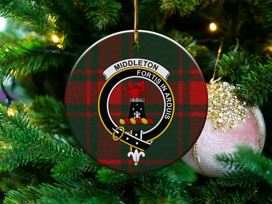 Middleton Fortis In Arduis Plaid Ornament product