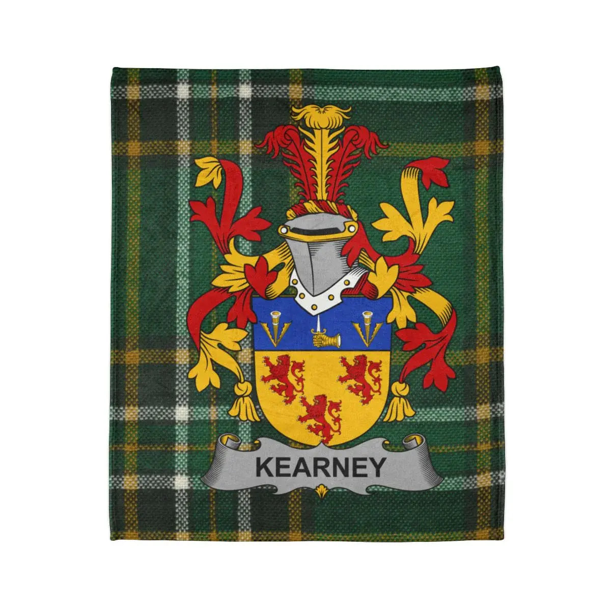 Kearney Family Crest Blanket Unique Personalized Product