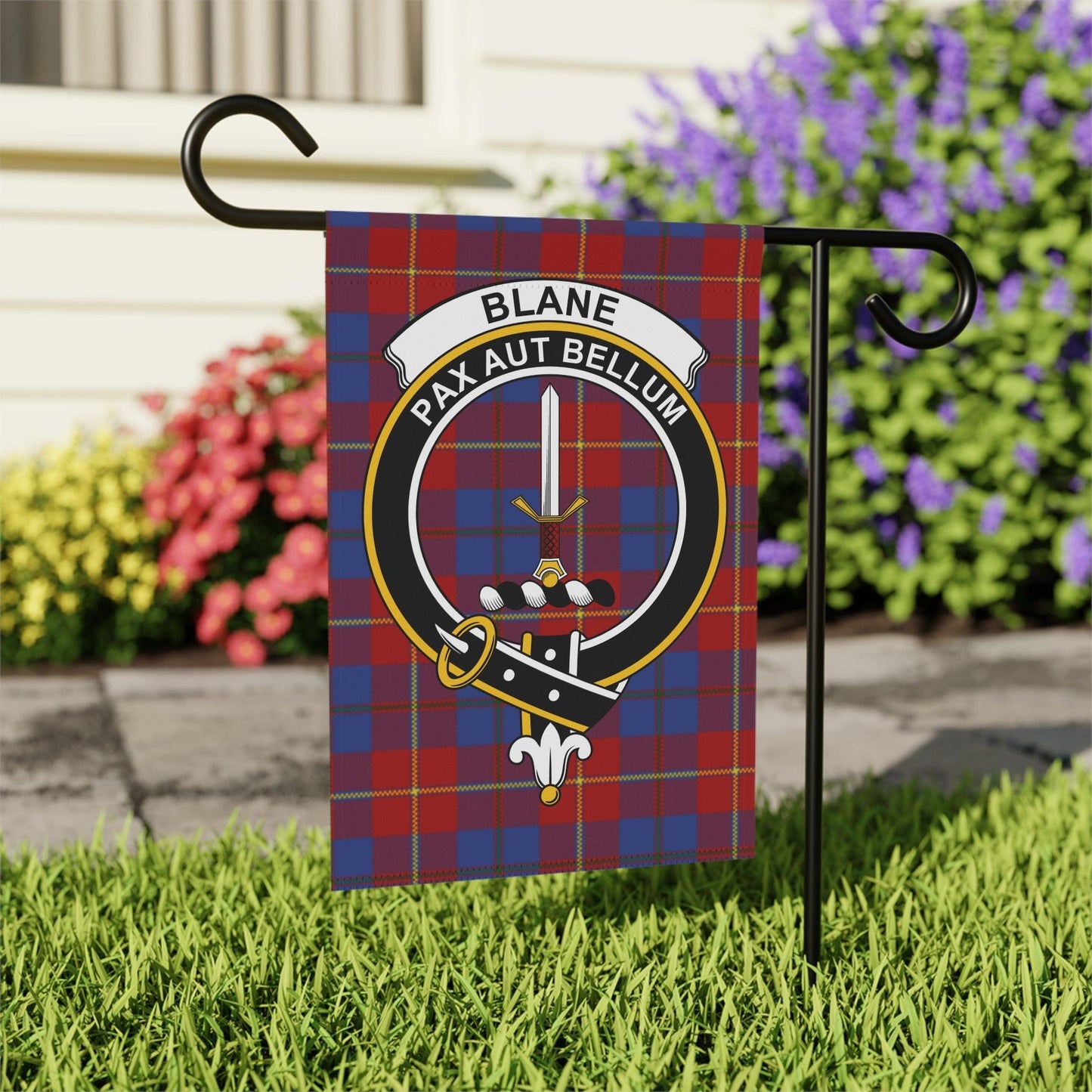 Blane Clan Scottish Tartan Garden Flag