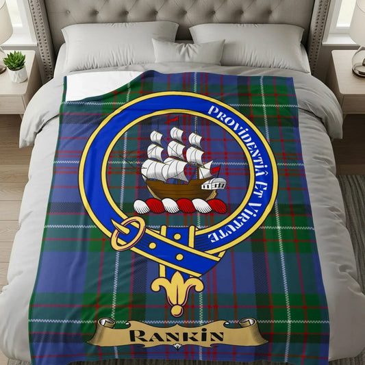 Scottish Clan Rankin Plaid Throw Blanket product