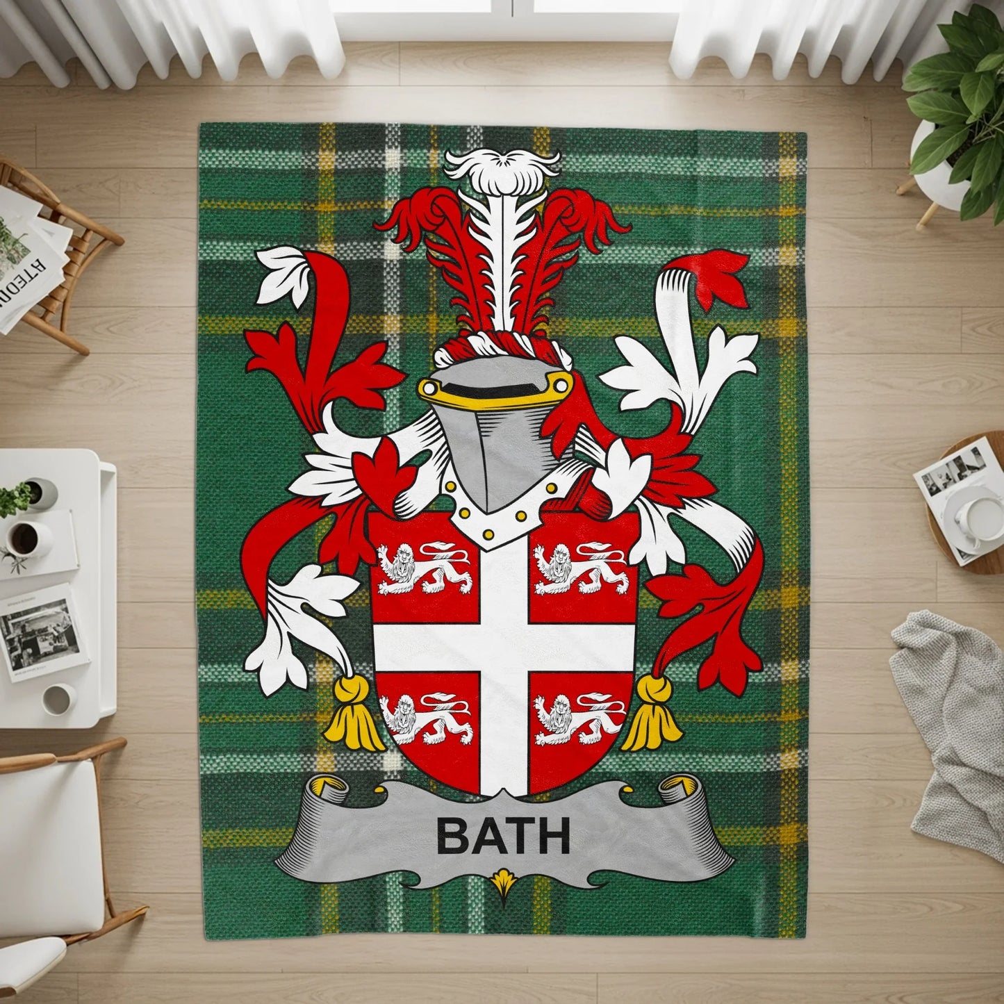 Bath Crest Family Heritage Design Printed Rug product