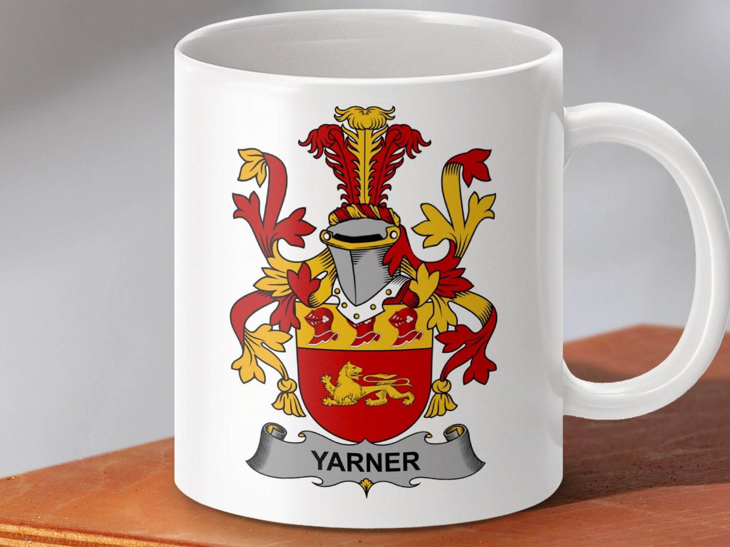 Yarner Surname Irish Family Crest Mug - Celtic Ancestry Gifts
