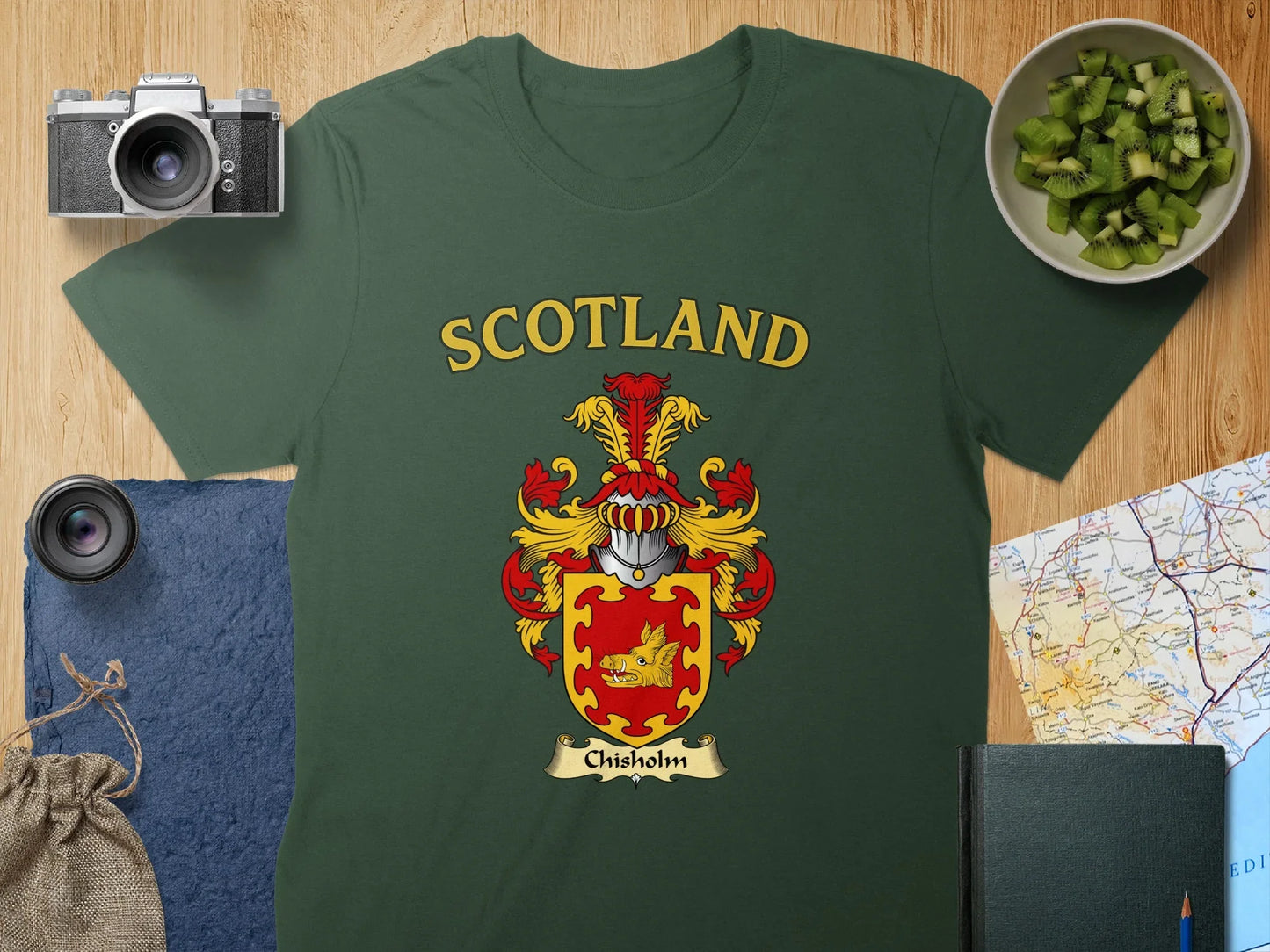 Scotland Chisholm Crest Green Graphic Tee product type