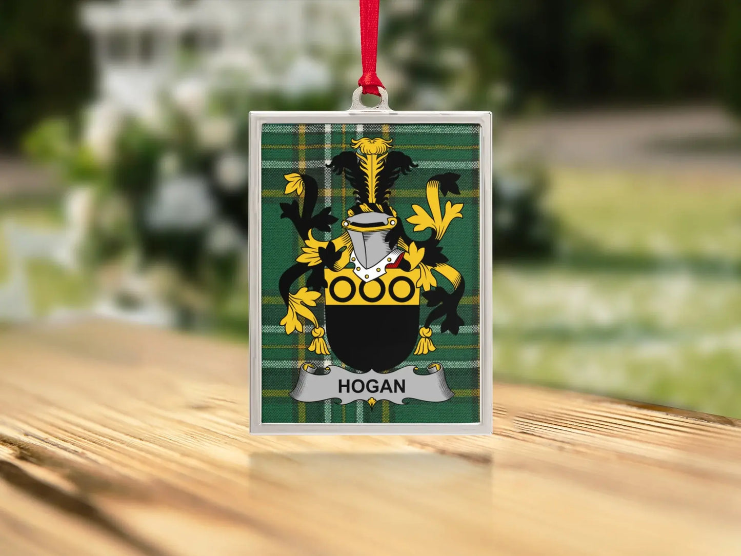 Custom Hogan Family Crest Acrylic Ornament product