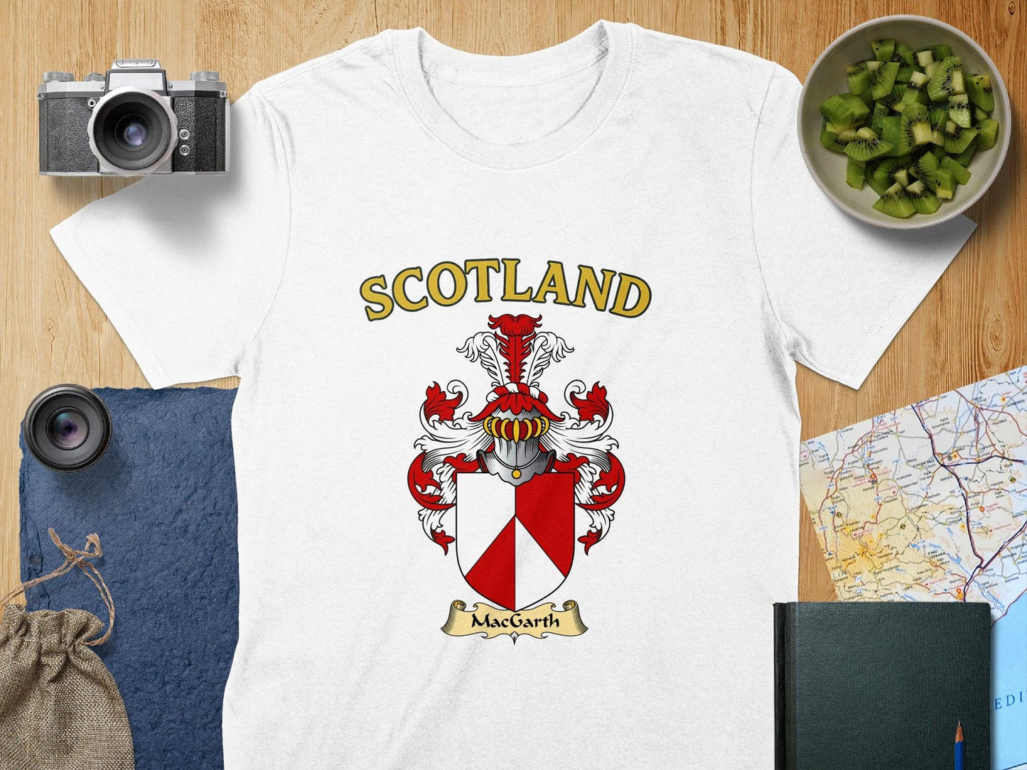Scotland MacCarth Clan Crest Shield T-Shirt product type