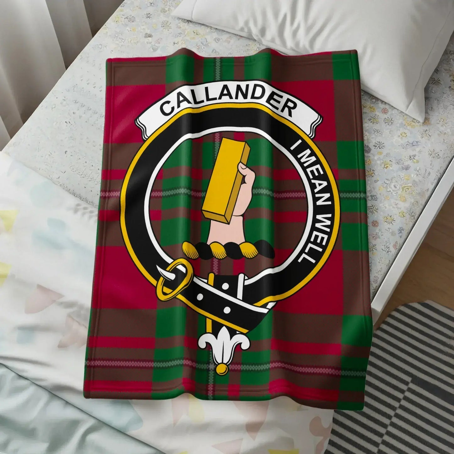Callander Mean Well Crest Plaid Blanket product