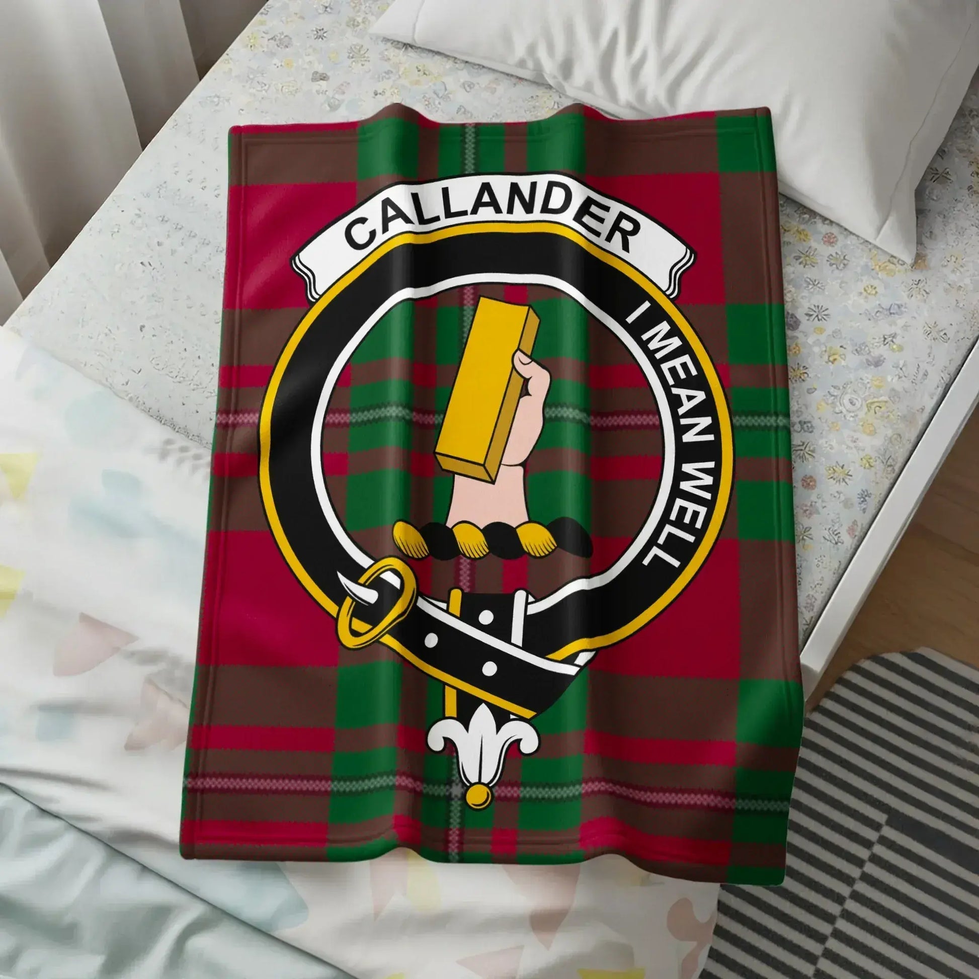 Callander Mean Well Crest Plaid Blanket product