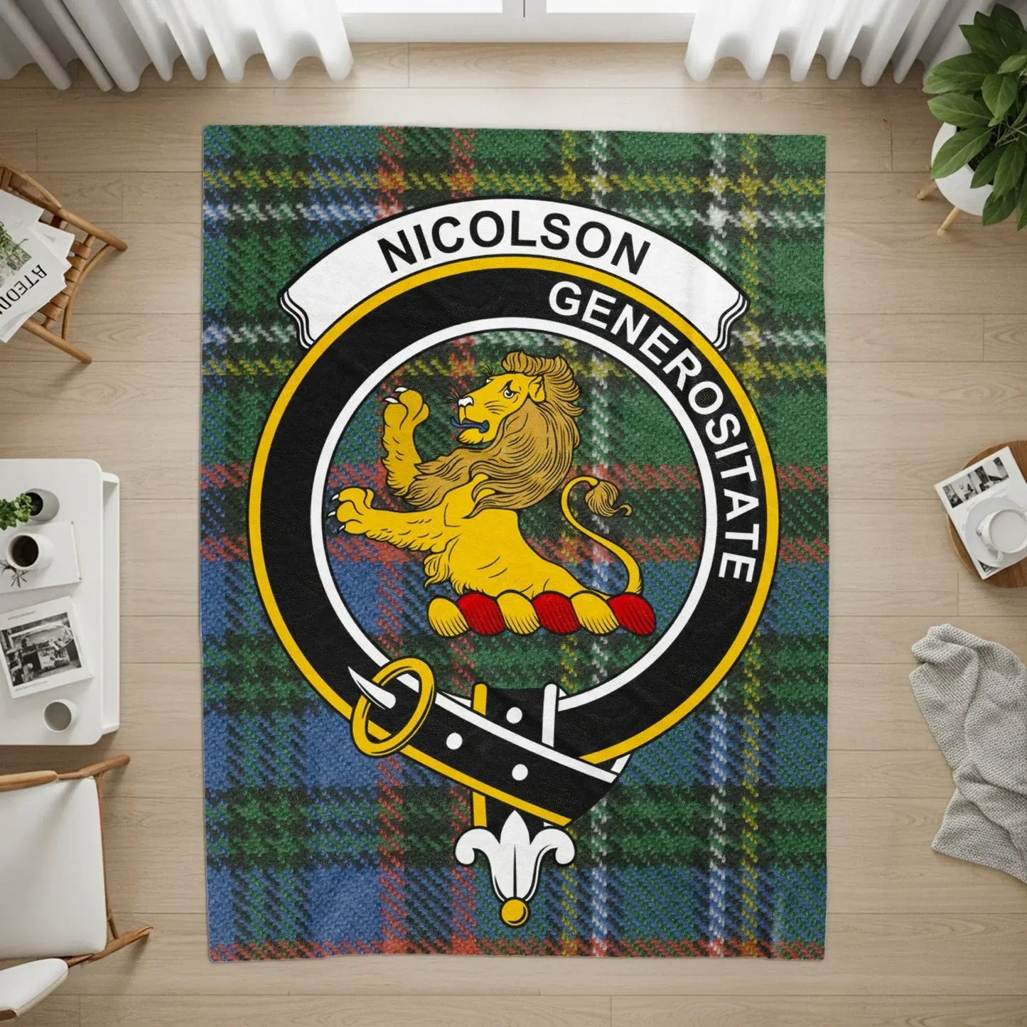 Nicolson Generosit Nat Crested Lion Design Rug product