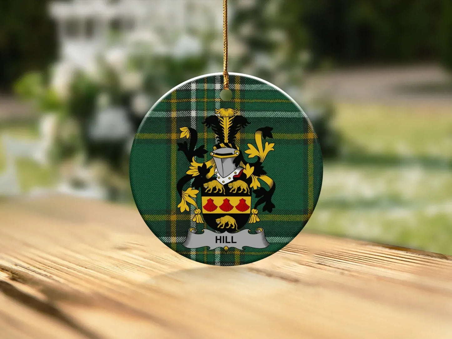Personalised Family Crest Round Ornament product