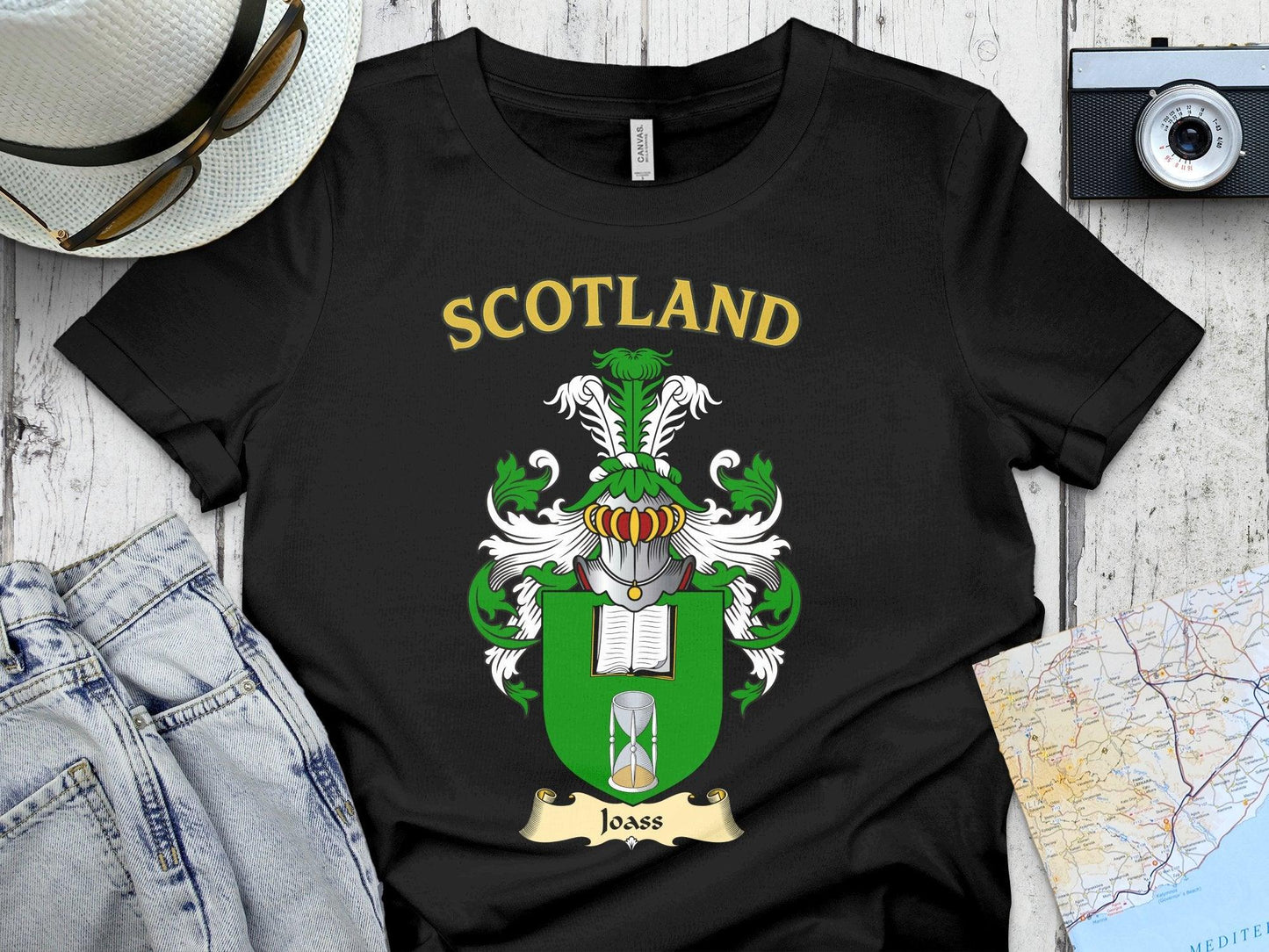 Loass Clan Family Crest Scottish Heritage T-Shirt - Celtic Ancestry Gifts