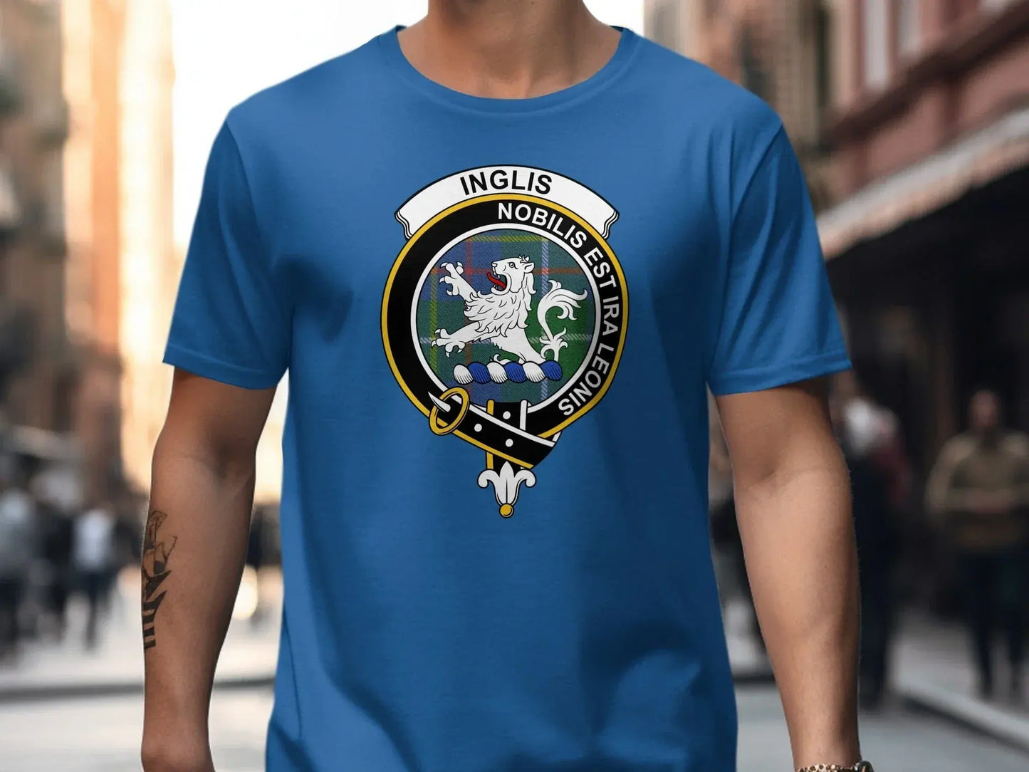 Inglis Nobilis Est Ira Leonis Emblem T-shirt product