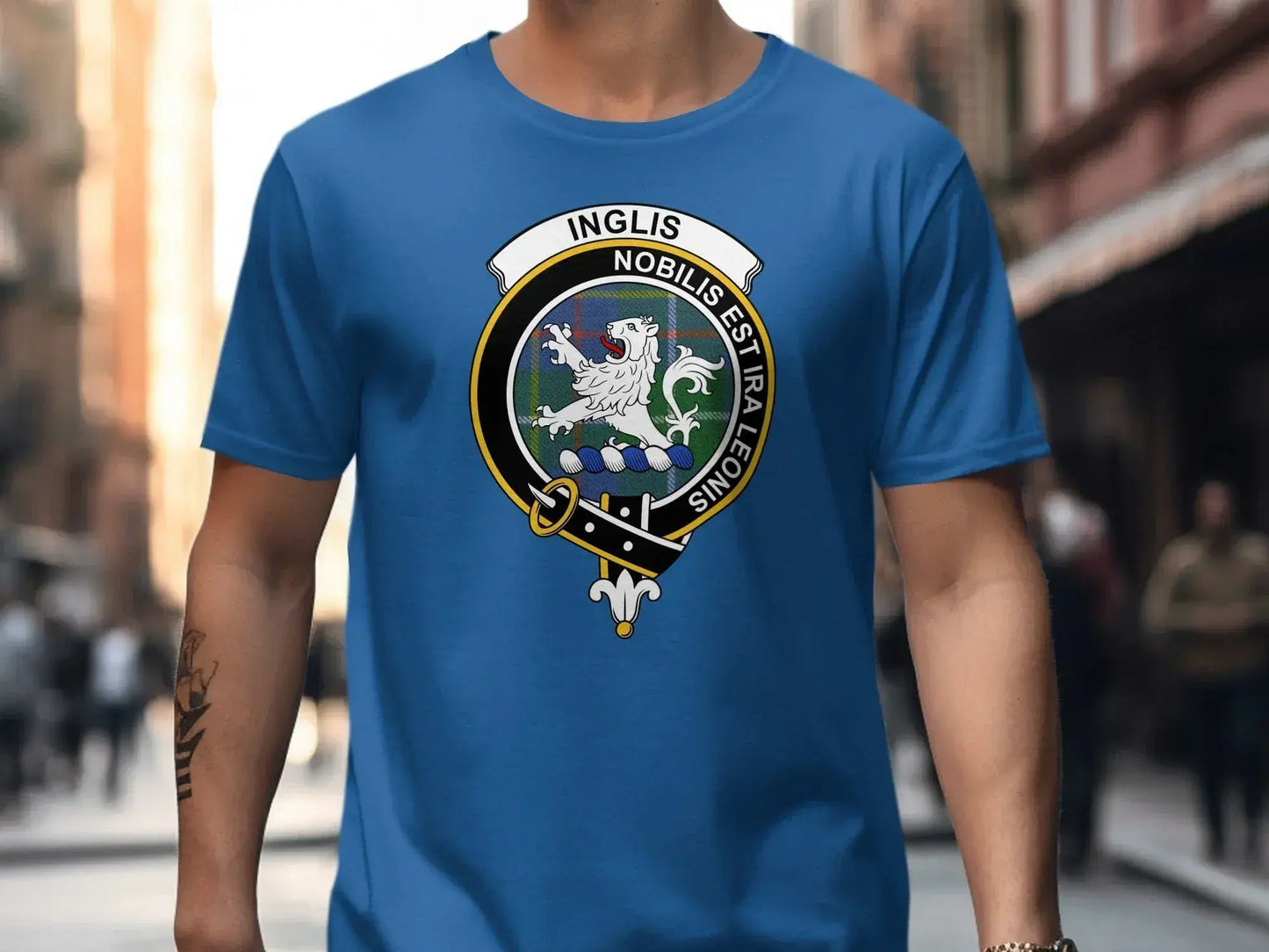 Inglis Nobilis Est Ira Leonis Emblem T-shirt product