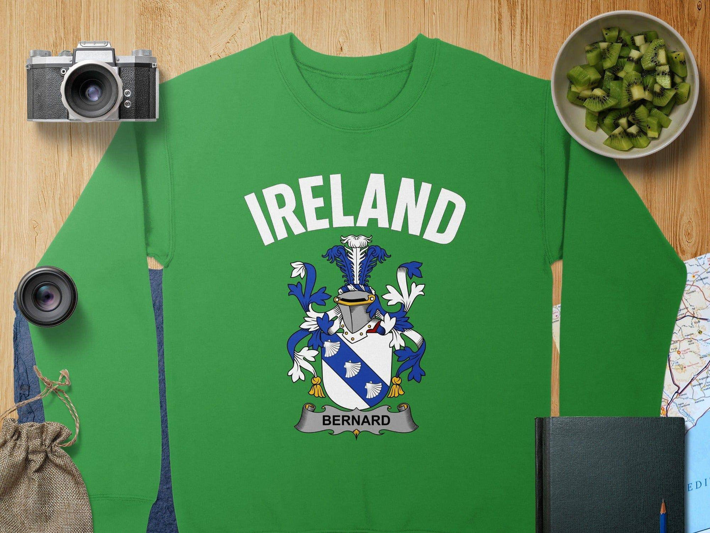 Ireland Bernard Crest Design Green Sweatshirt product