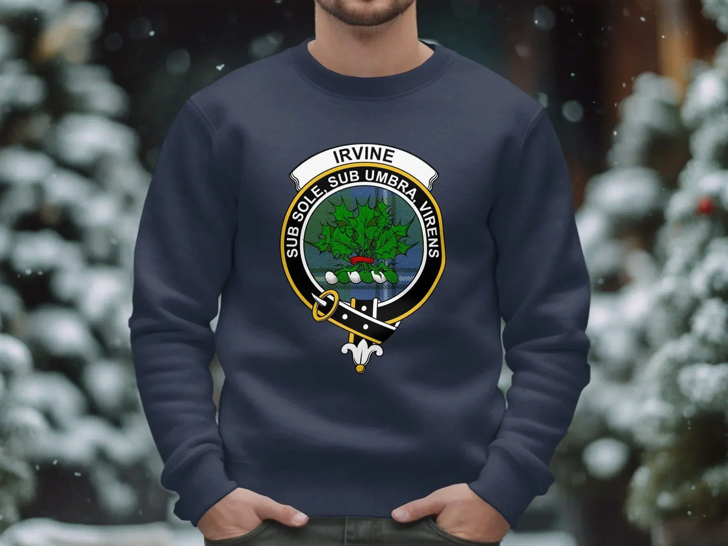 Irvine Crest Design Graphic Sweatshirt product