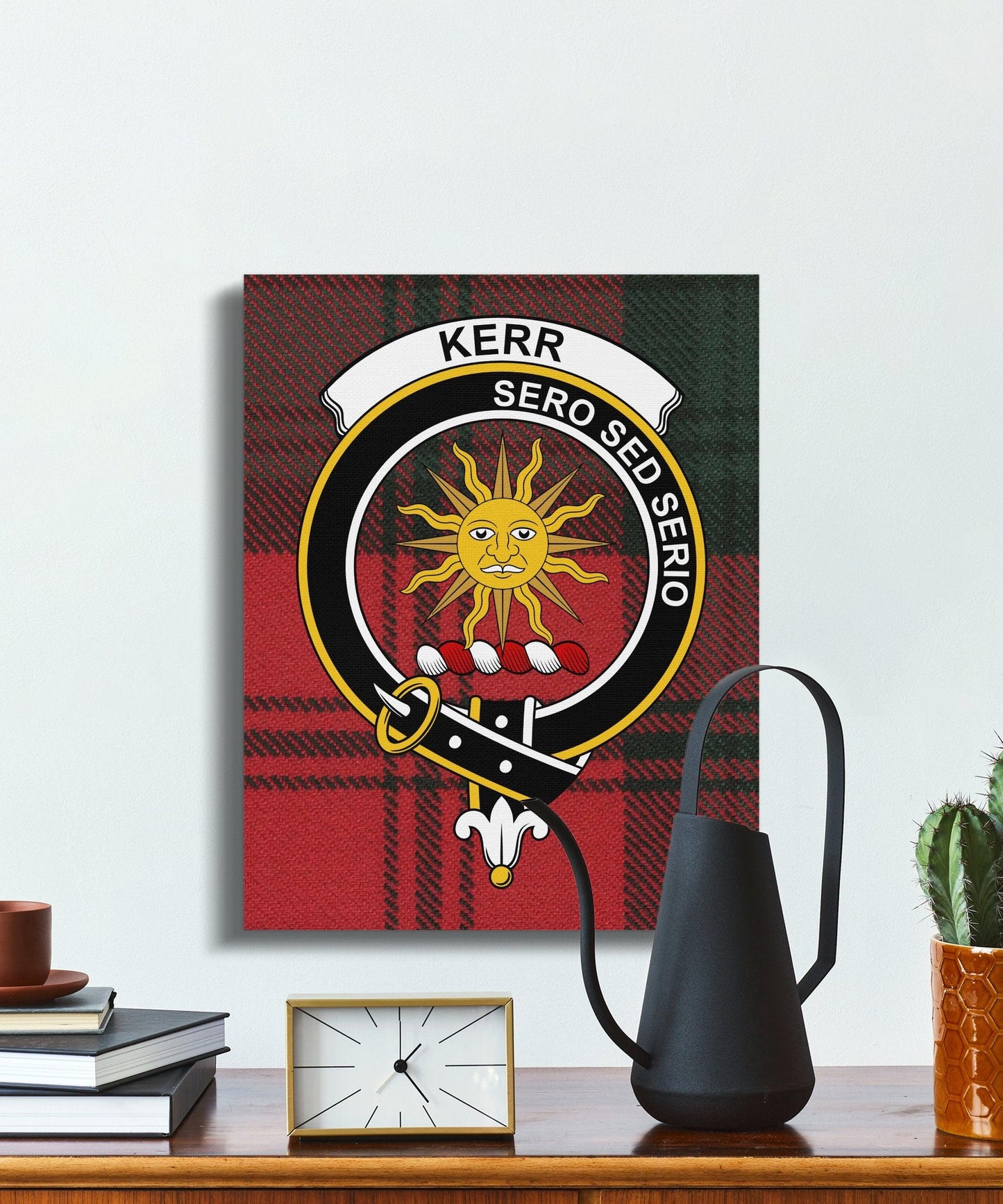 Kerr Sero Sed Serio Clan Crest Plaid Canvas product