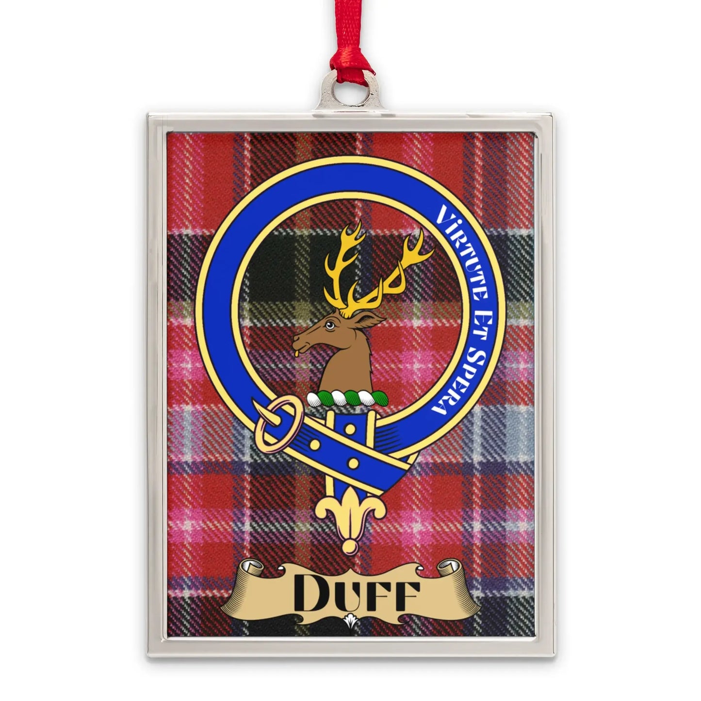 Duff Clan Badge Tartan Plaid Pattern Ornament product