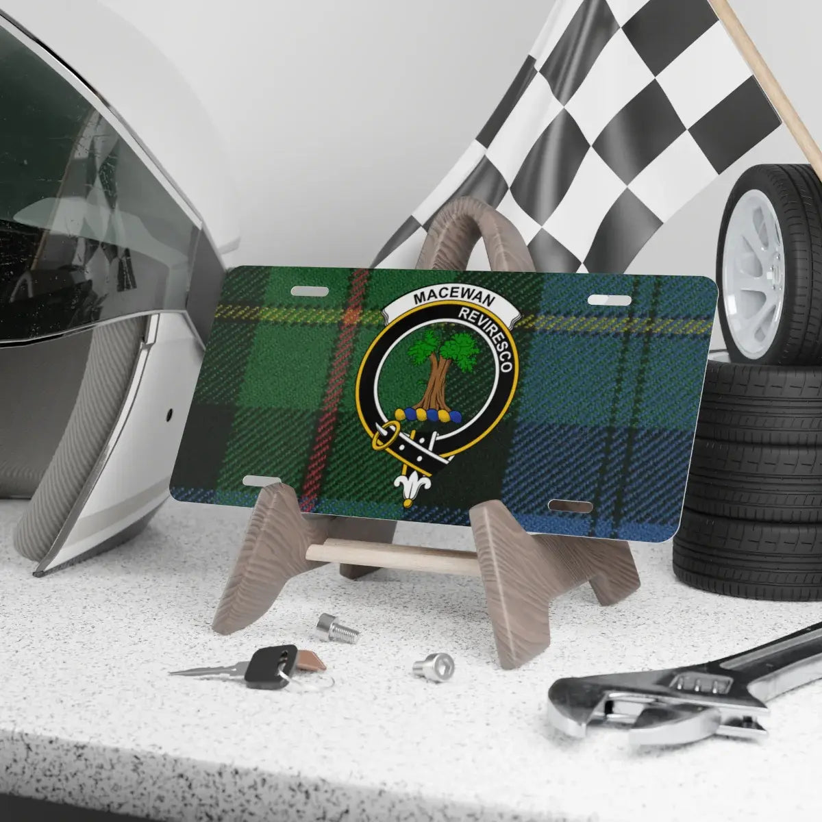 Macewan Reviresco Tartan Design License Plate product