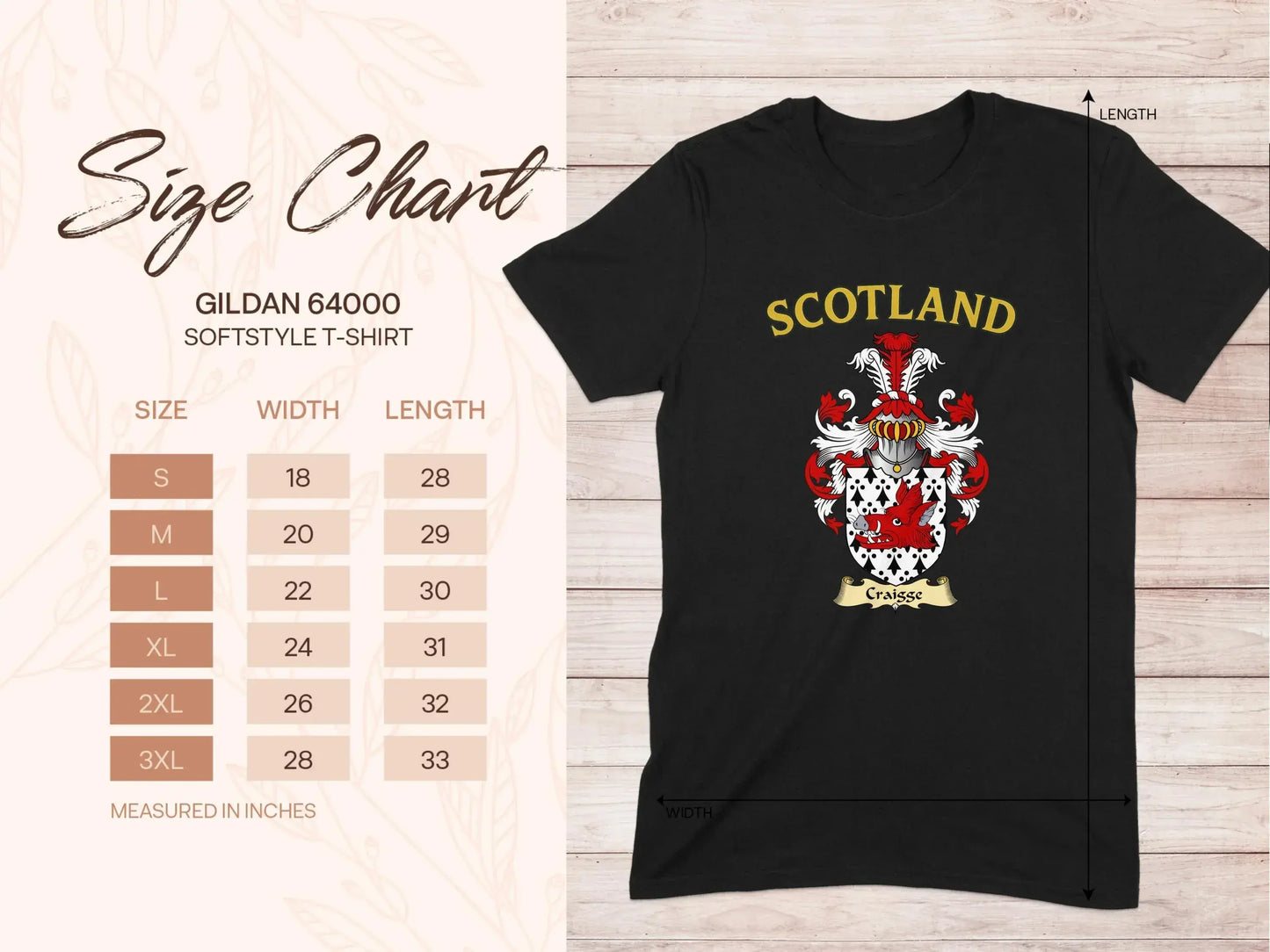 Scotland Family Crest Black Softstyle T-shirt product