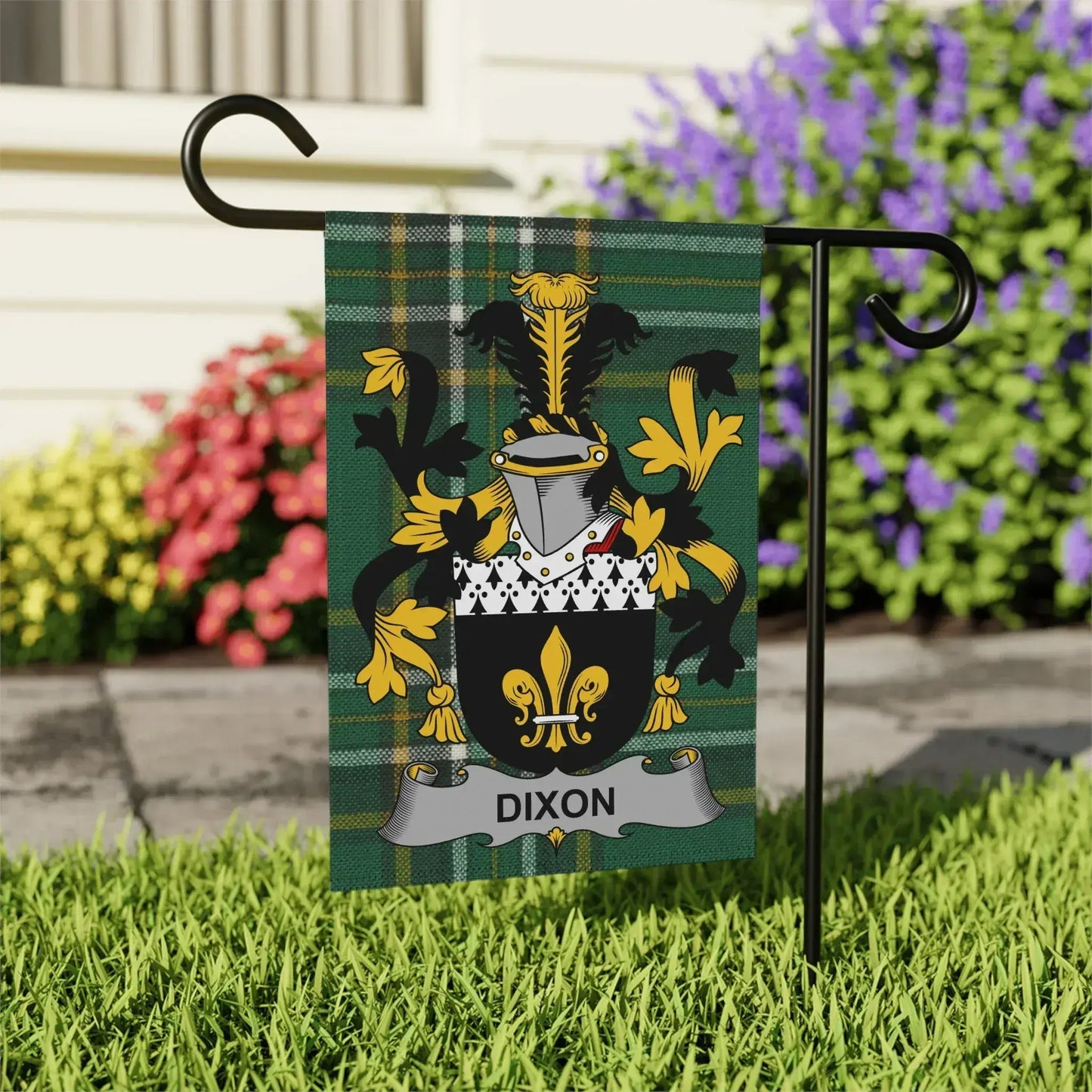 Personalised Dixon Family Crest Garden Flag product