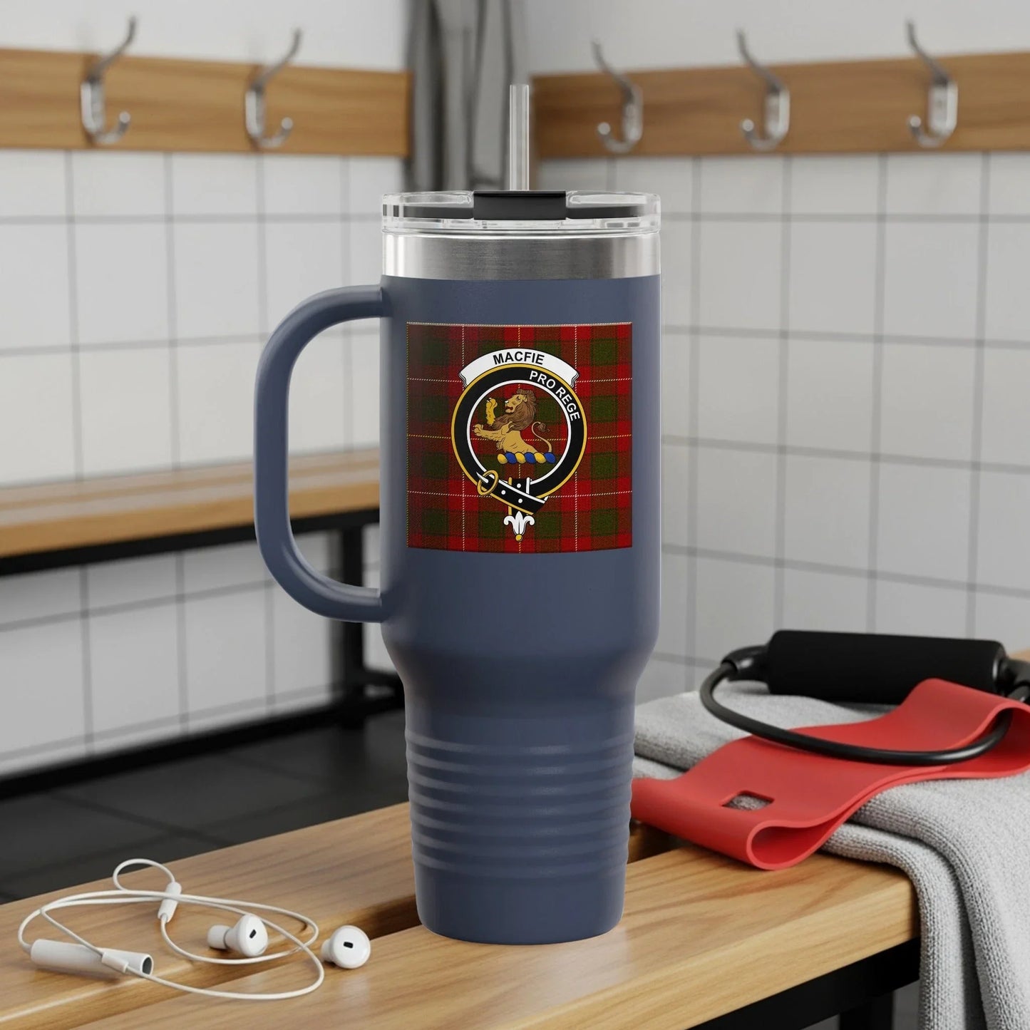 Macfee Redware Lion Insulated Travel Mug product