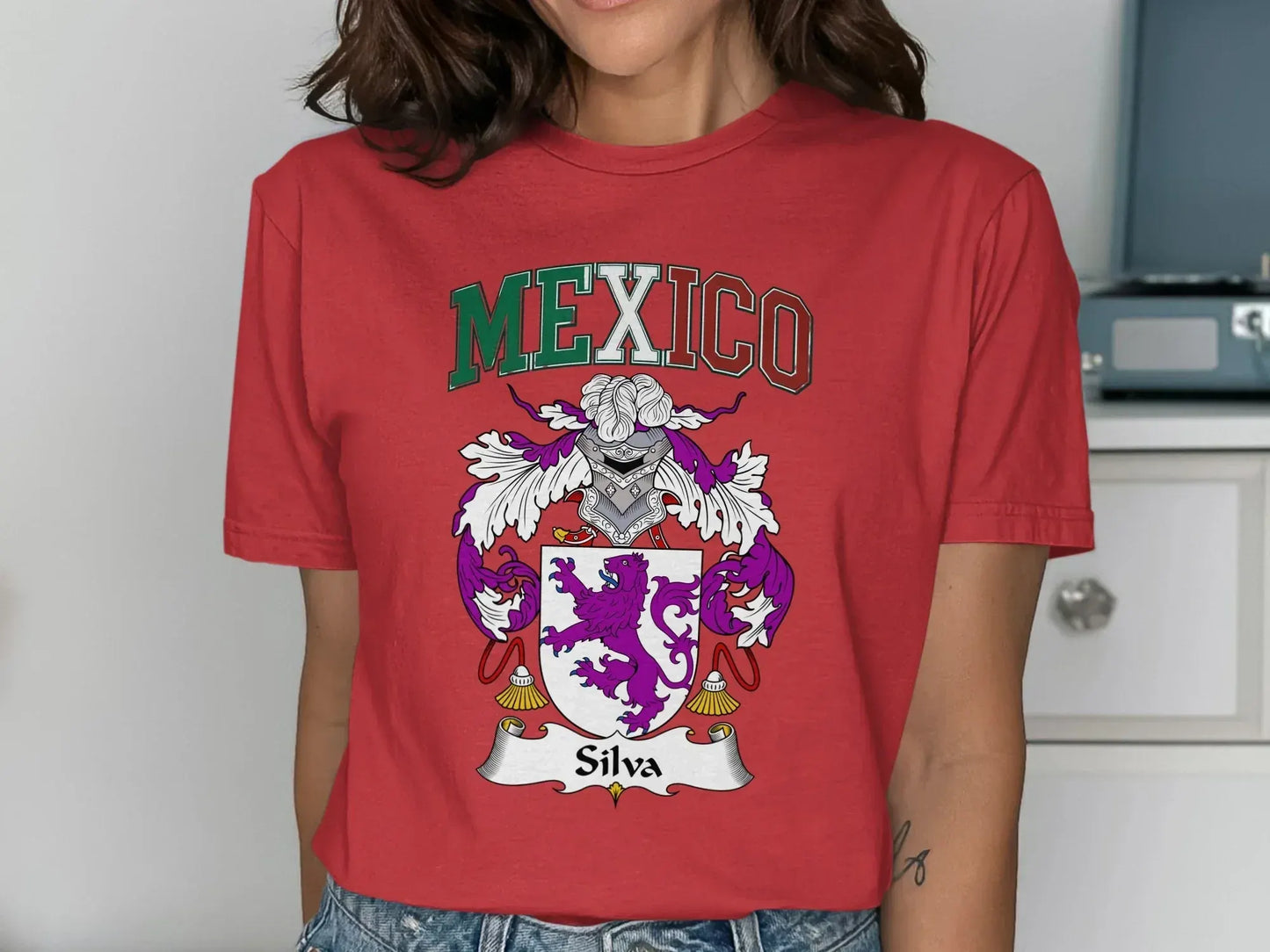 Mexico Silva Family Crest Graphic T-Shirt product type