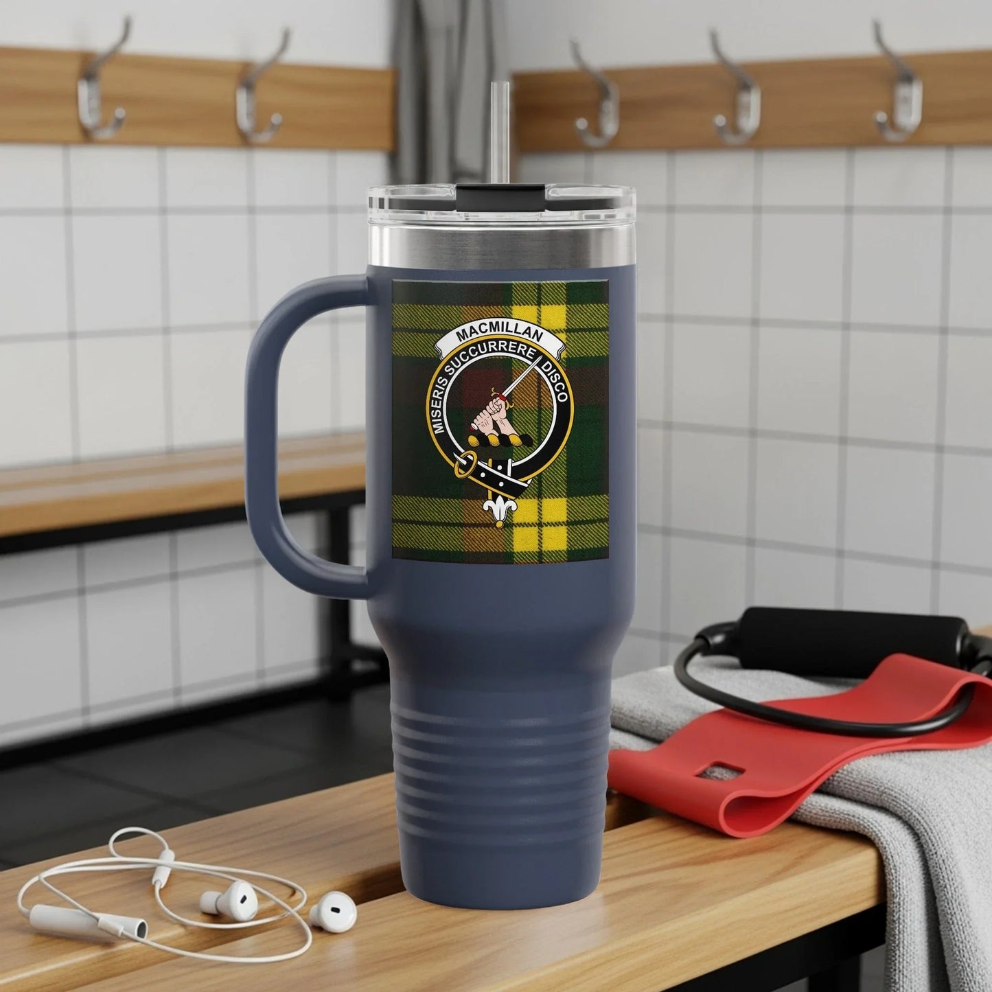 Macmillan Tartan Insulated Travel Mug product