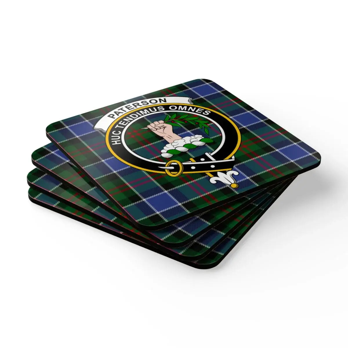 Clan Paterson Tartan Design Decorative Coasters product