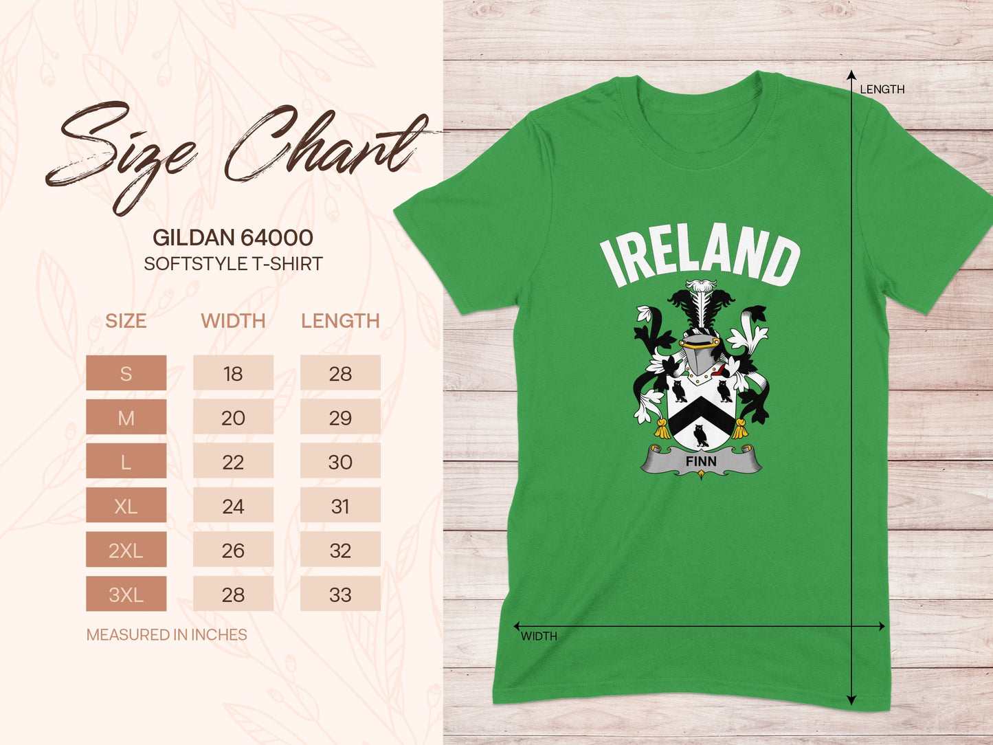 Ireland Finn Gildan 64000 Softstyle T-Shirt